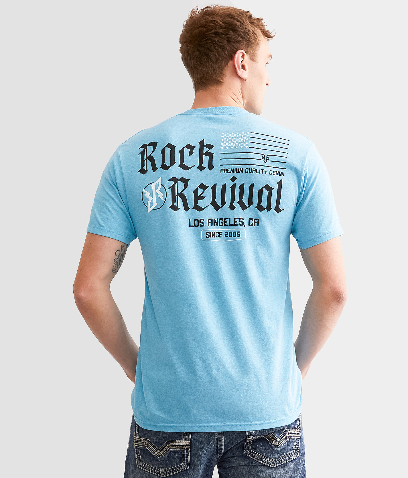 Rock Revival Barnett T-Shirt - Men's T-Shirts in Blue