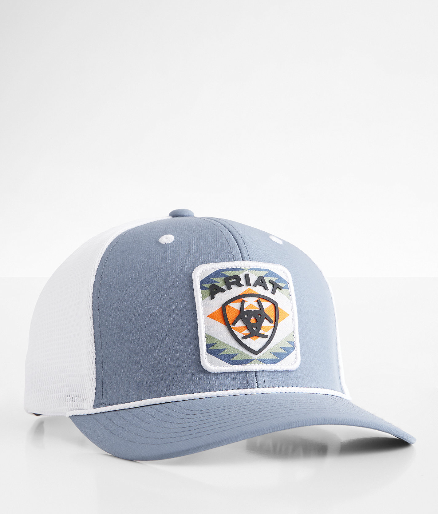 Ariat Patch 110 Flexfit Trucker Hat - Men's Hats in Blue