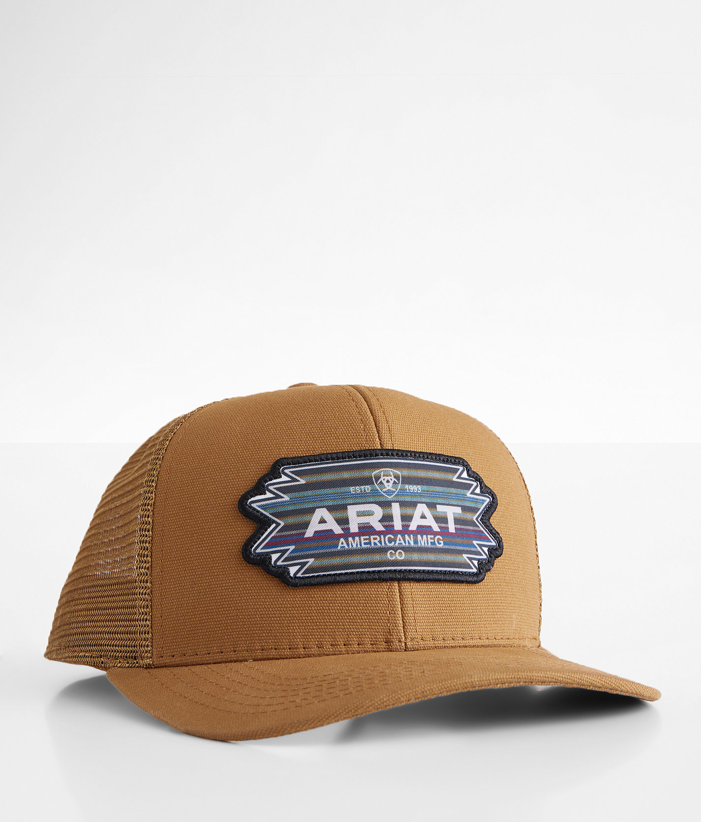 Ariat Patch Trucker Hat - Men's Hats in Tan