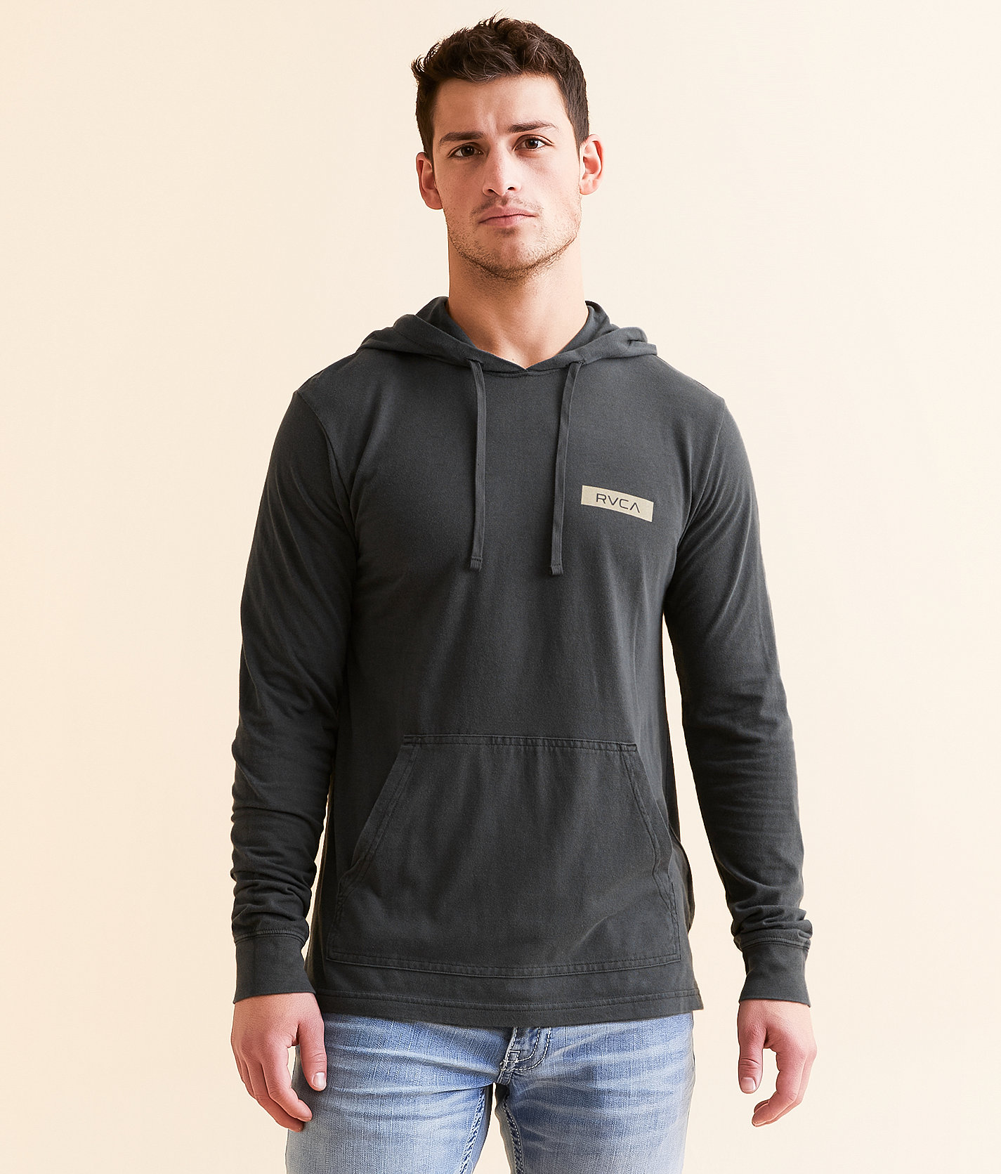 RVCA VA Balance Hoodie - Men's Sweatshirts in Charcoal Heather