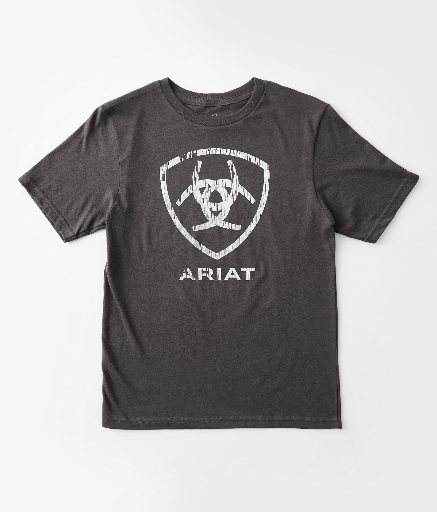 Boys - Ariat Barn Shield US T-Shirt - Boy's T-Shirts in Vintage Black