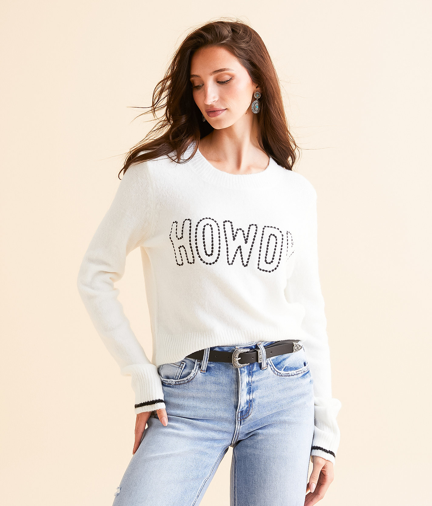 Z Supply Howdy Milan Sweater - Women's Sweaters in Sea Salt