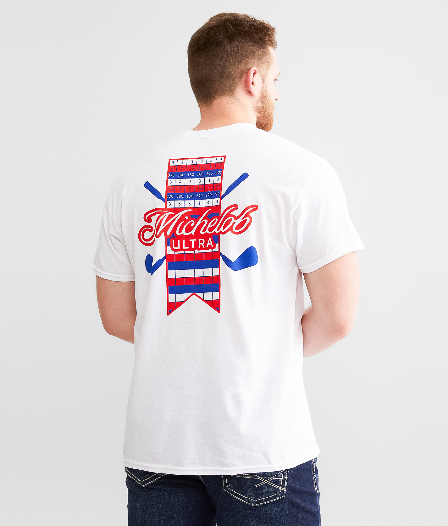 Brew City Michelob Ultra® Golf Score T-Shirt - Men's T-Shirts in White