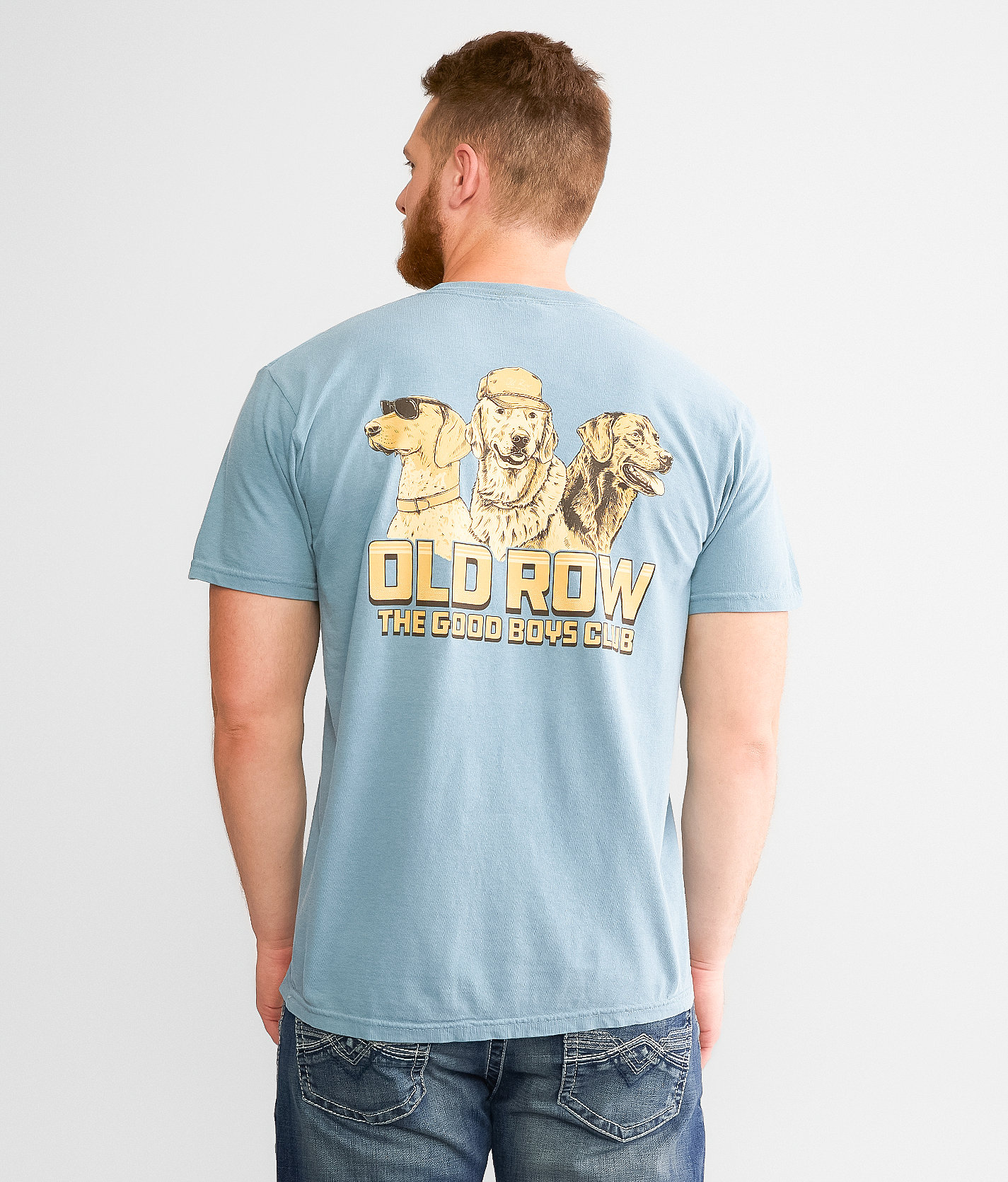 Old Row The Good Boys Club T-Shirt - Men's T-Shirts in Ice Blue