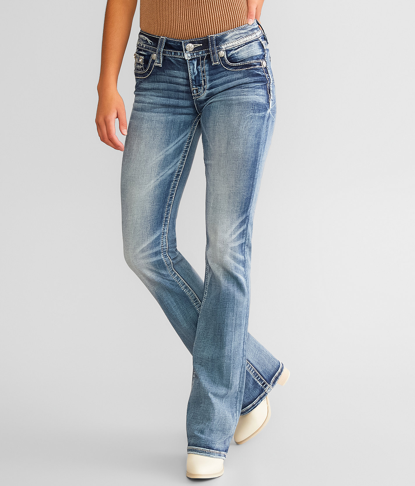 Miss Me Low Rise Boot Stretch Jean - Women's Jeans in K1326