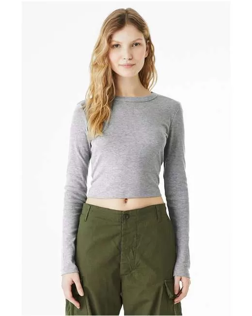 Bella + Canvas 1501BE Ladies' Micro Ribbed Long Sleeve Baby Tee