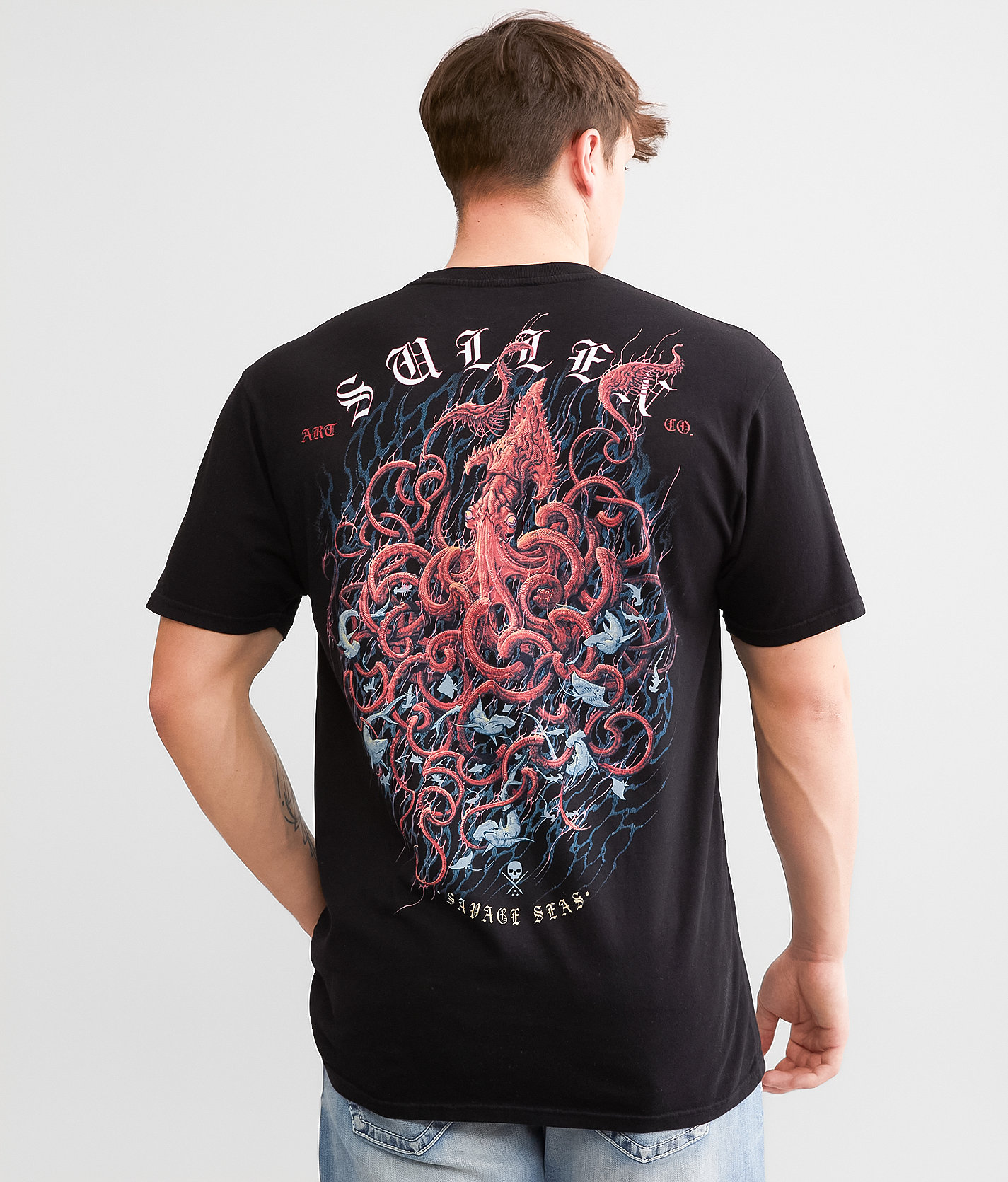 Sullen Kracken T-Shirt - Men's T-Shirts in Jet Black