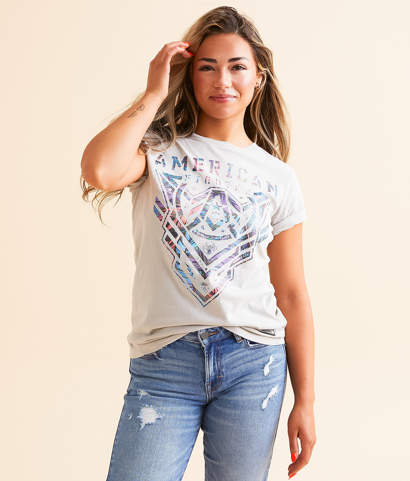 American Fighter Kendleton T-Shirt - Women's T-Shirts in Quiet Grey