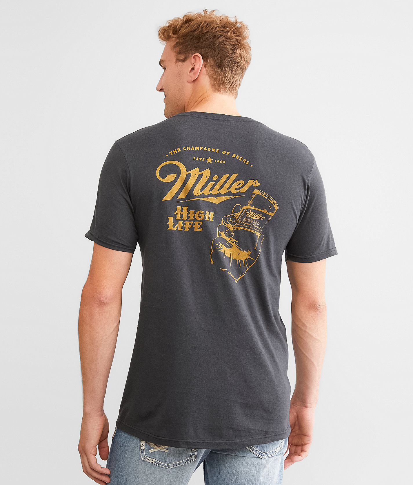 tee luv Miller® High Life® T-Shirt - Men's T-Shirts in Vintage Black