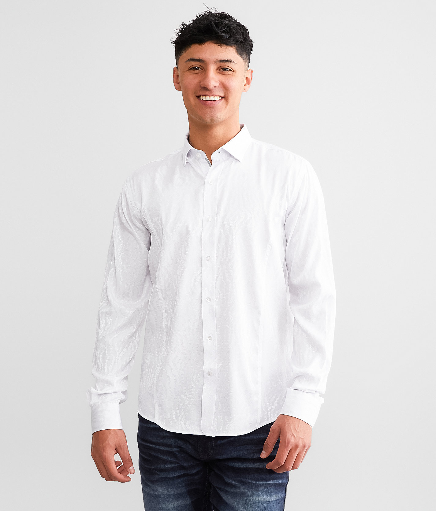 Eight X Metallic Shirt - Men's Shirts in White