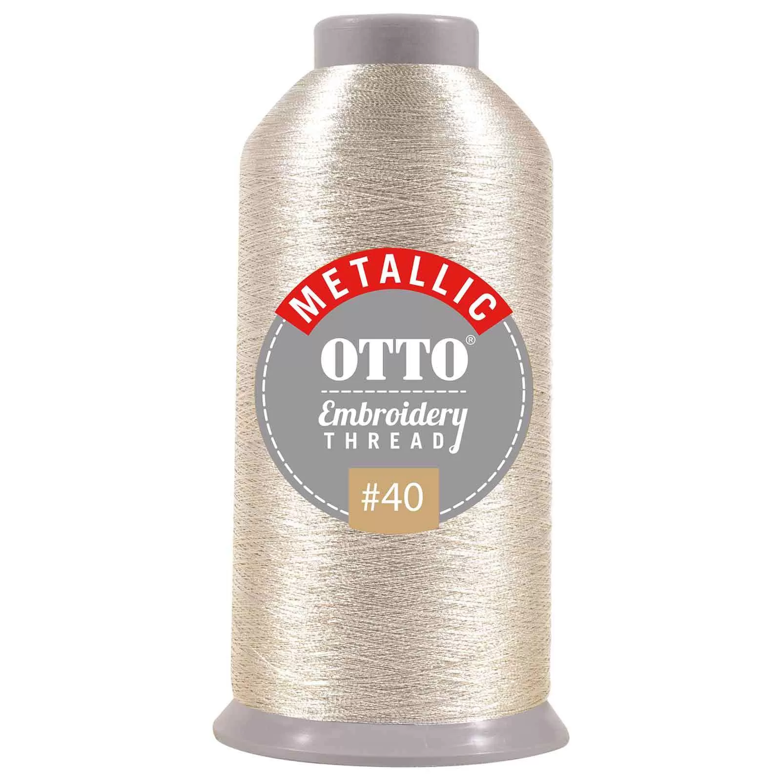 OTTO 157-106 Embroidery Metallic Thread #40 3,300 yd. Cone for Adult
