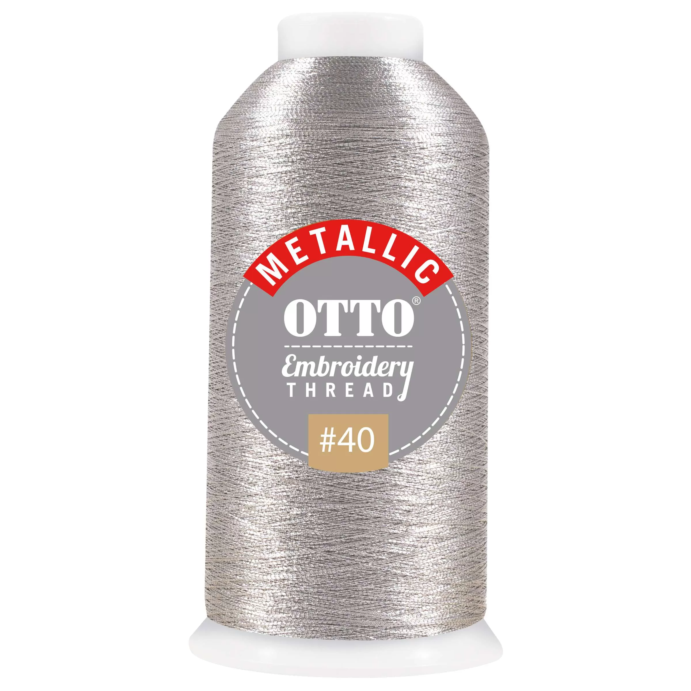 OTTO 157-110 Embroidery Metallic Thread #40 1,100 yd. Cone for Adult
