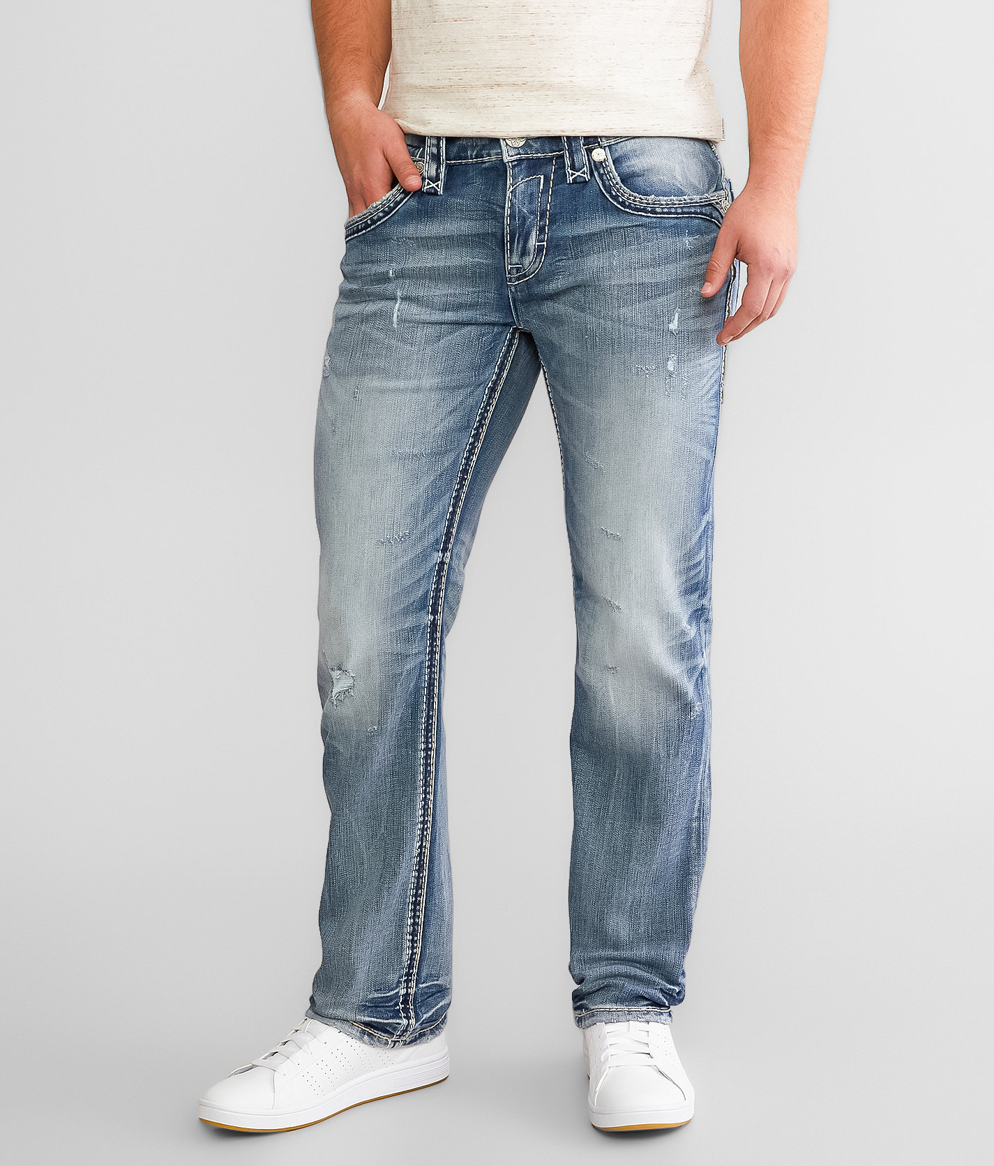 Rock Revival Bryant Straight Stretch Jean - Men's Jeans in Bryant J200