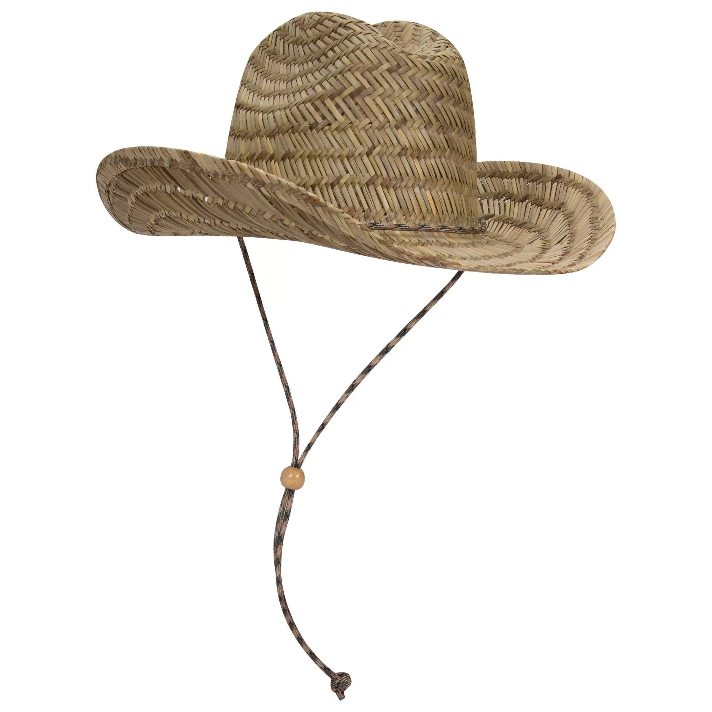 OTTO CAP 129-1326 Straw Cowboy Hat w/Adjustable Cord