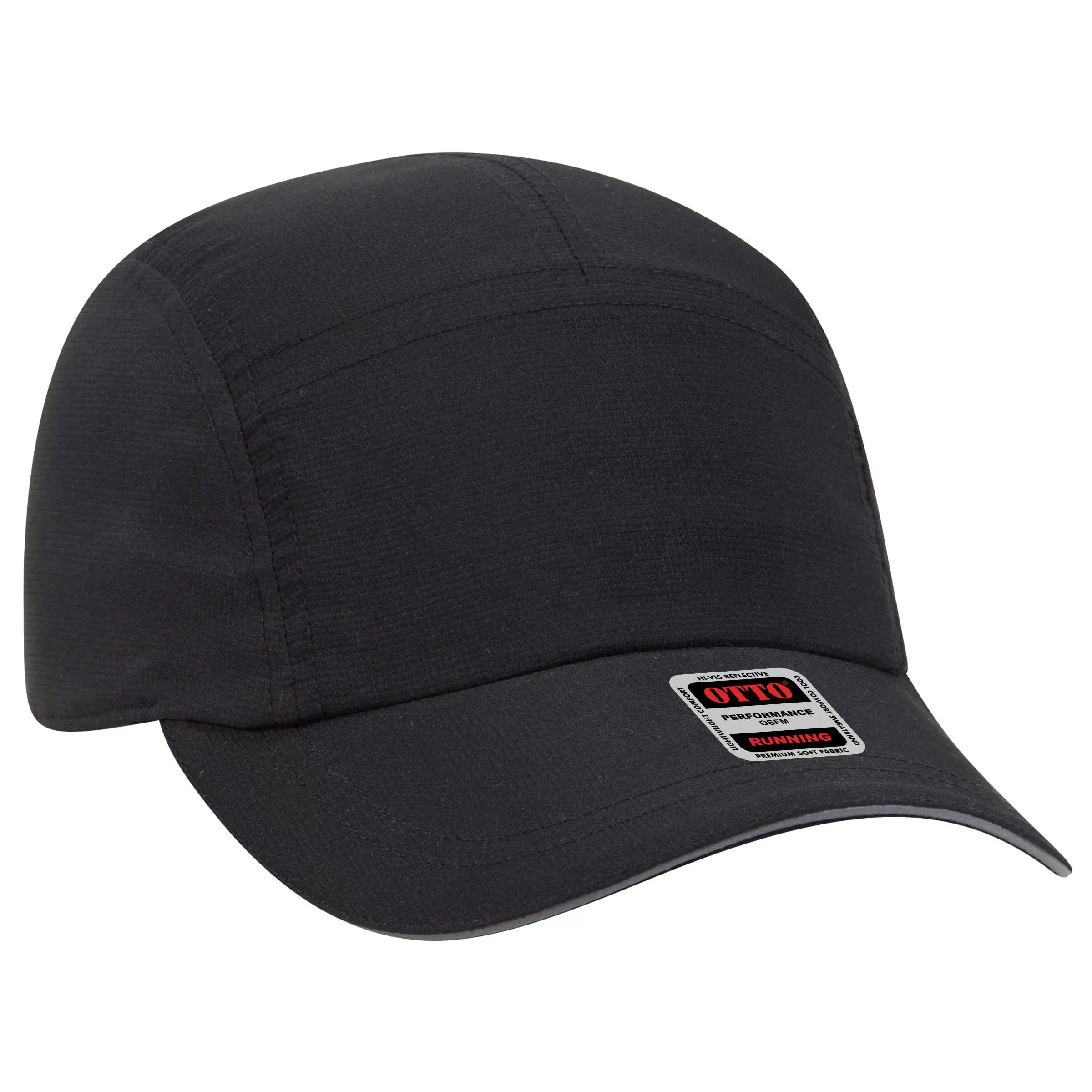 OTTO CAP 133-1252 Reflective 5 Panel Running Hat for Adult
