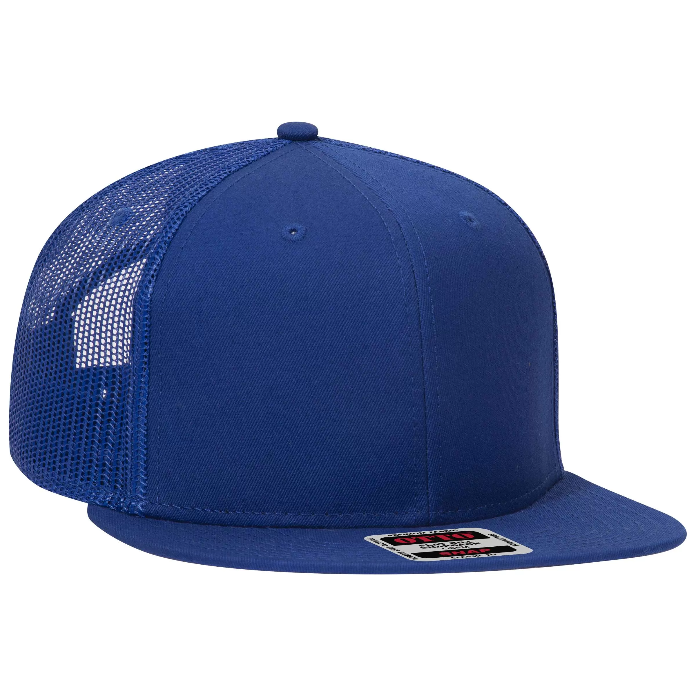 OTTO CAP 141-1070 "OTTO SNAP" 6 Panel Mid Profile Mesh Back Trucker Snapback Hat for Adult