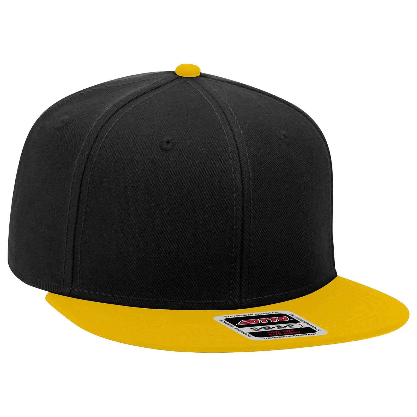 OTTO CAP 148-1086 "OTTO SNAP" 6 Panel Mid Profile Snapback Hat for Adult