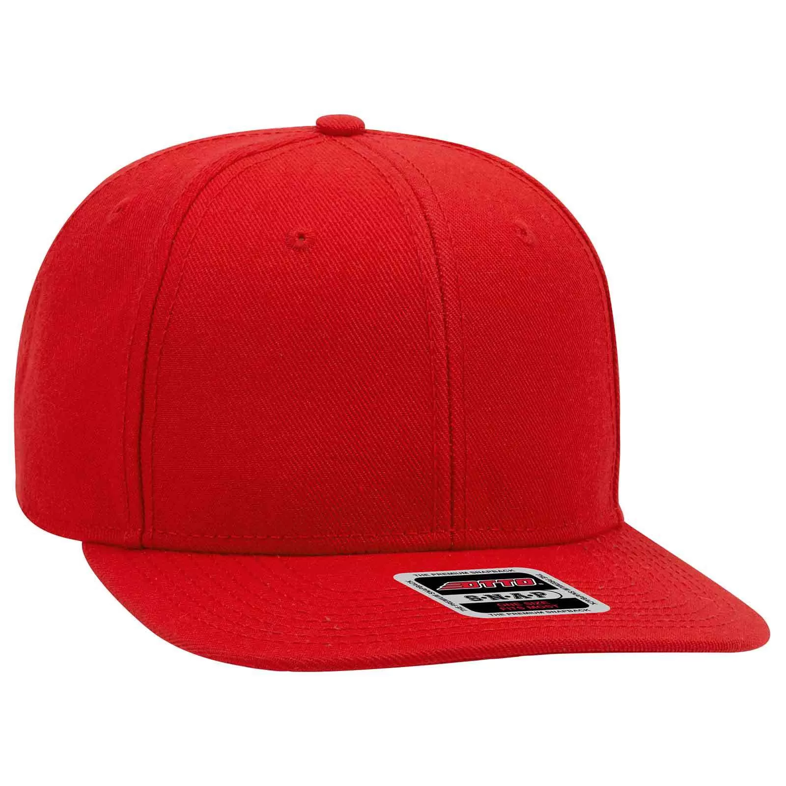 OTTO CAP 168-1260 "OTTO SNAP" 6 Panel Mid Profile Snapback Hat for Adult