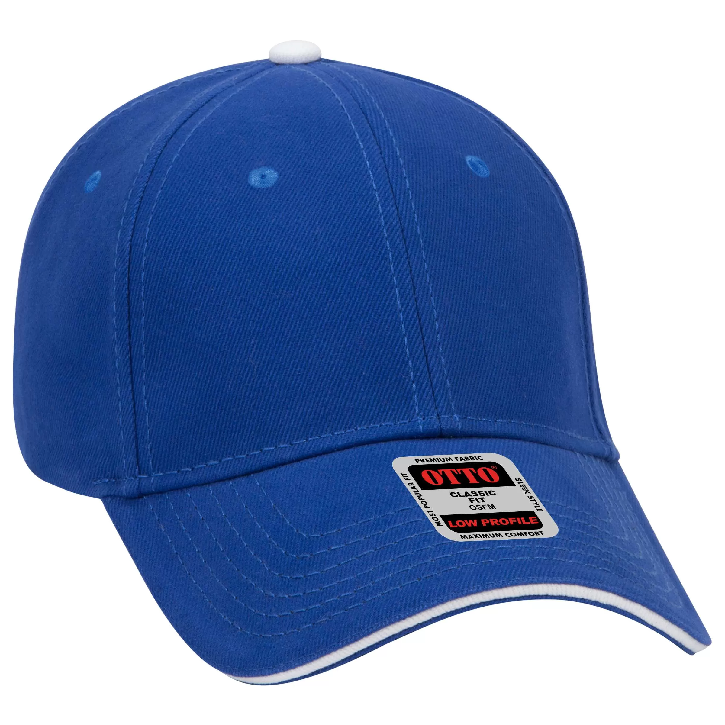 OTTO CAP 23-255 6 Panel Low Profile Baseball Cap for Adult
