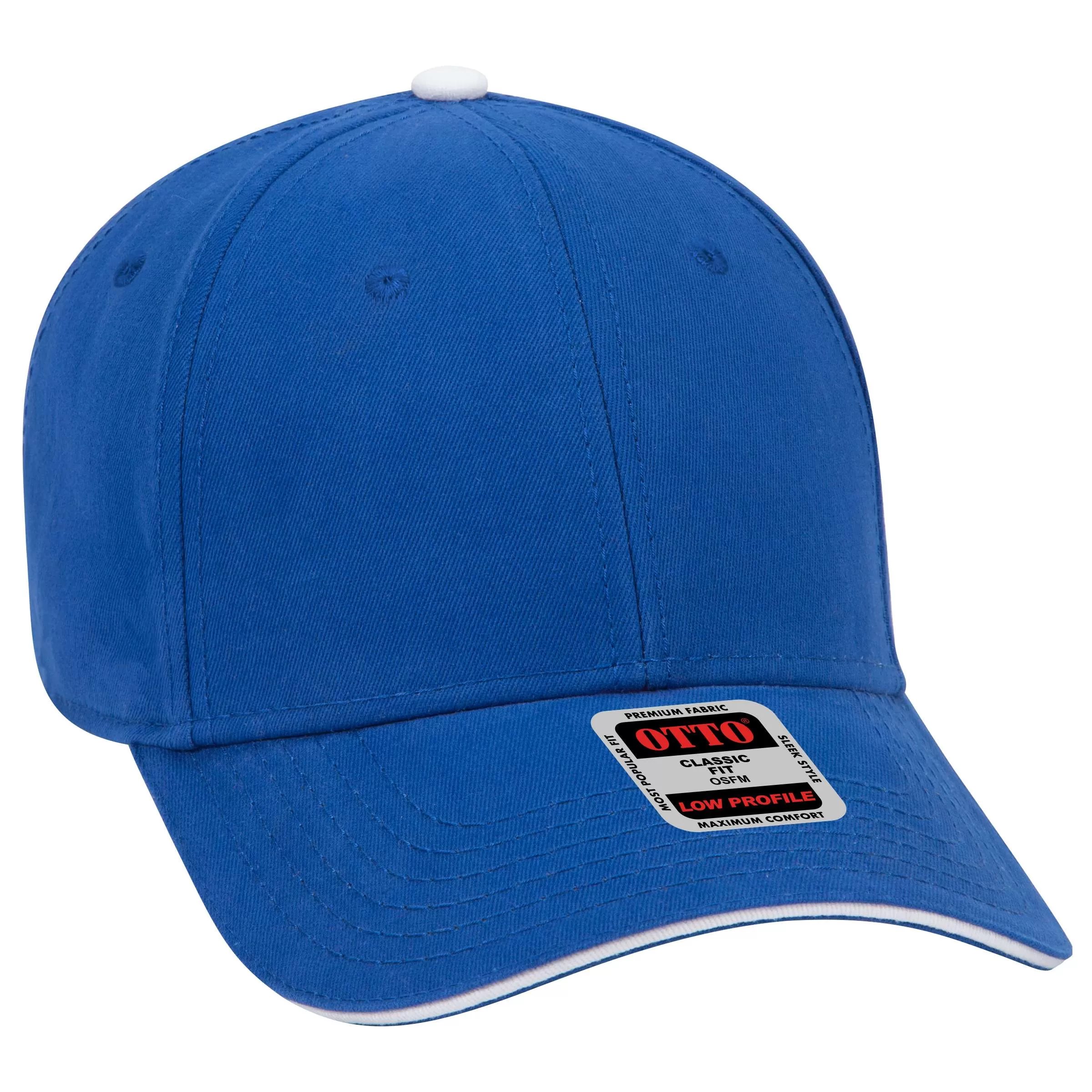 OTTO CAP 23-370 6 Panel Low Profile Baseball Cap for Adult