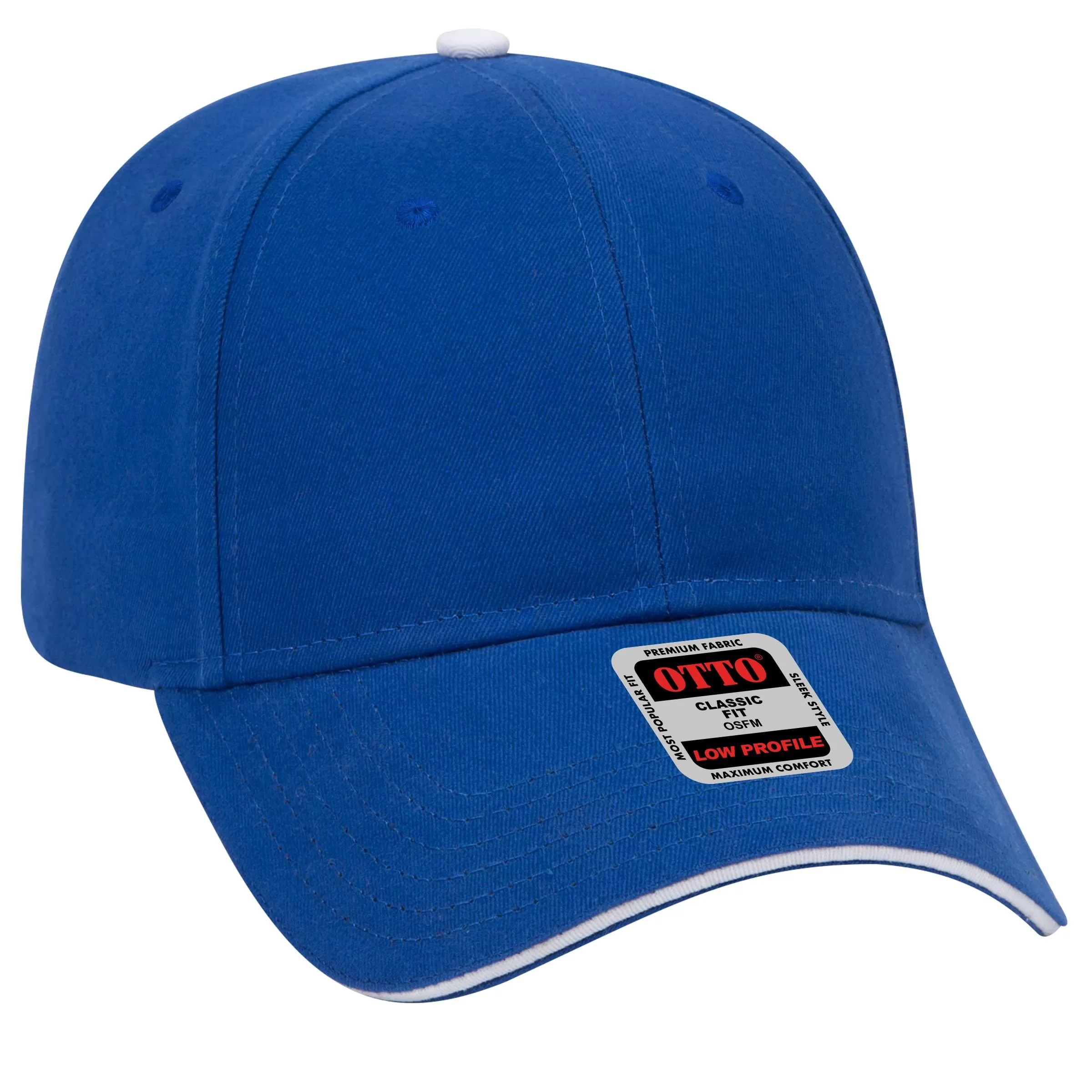 OTTO CAP 23-430 6 Panel Low Profile Baseball Cap for Adult