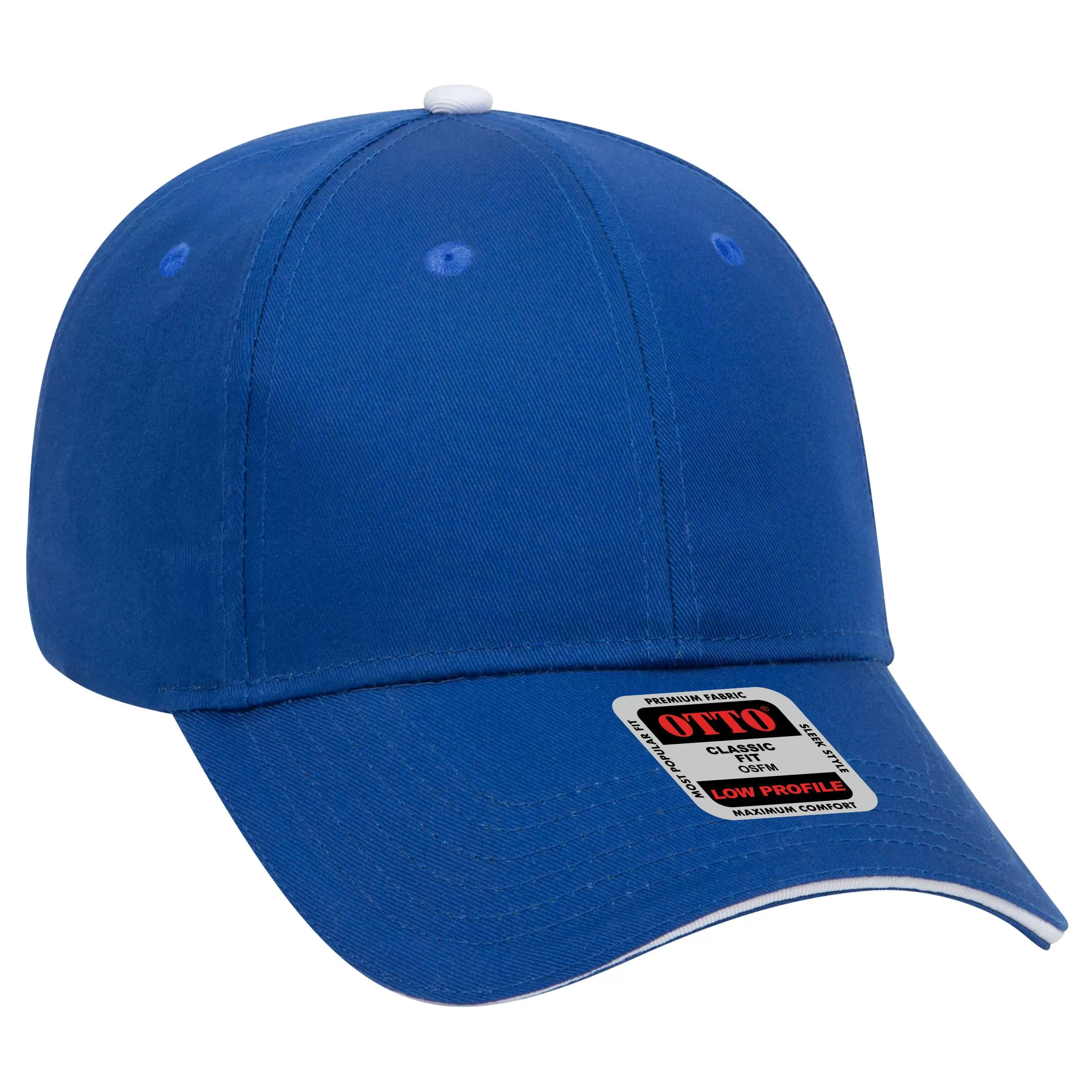 OTTO CAP 23-434 6 Panel Low Profile Baseball Cap for Adult