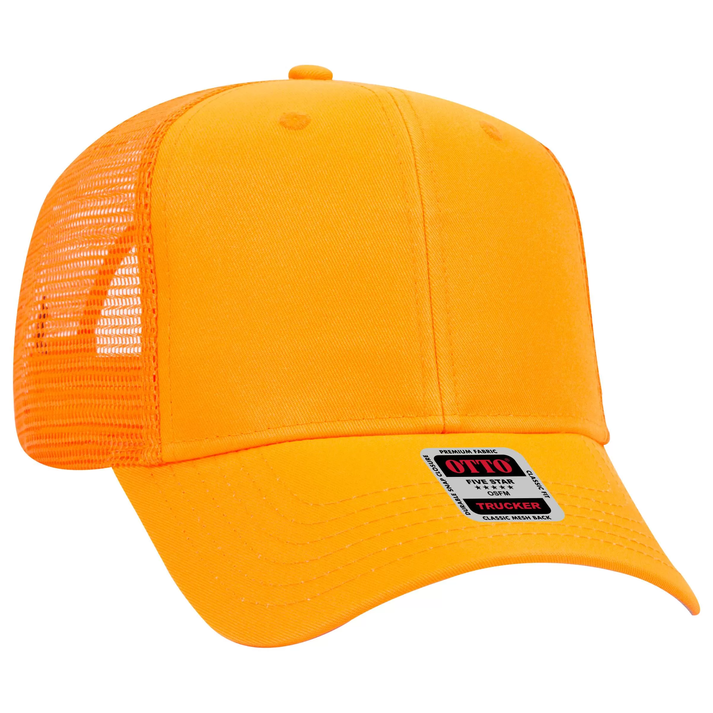 OTTO CAP 30-287 6 Panel Mid Profile Mesh Back Trucker Hat for Adult