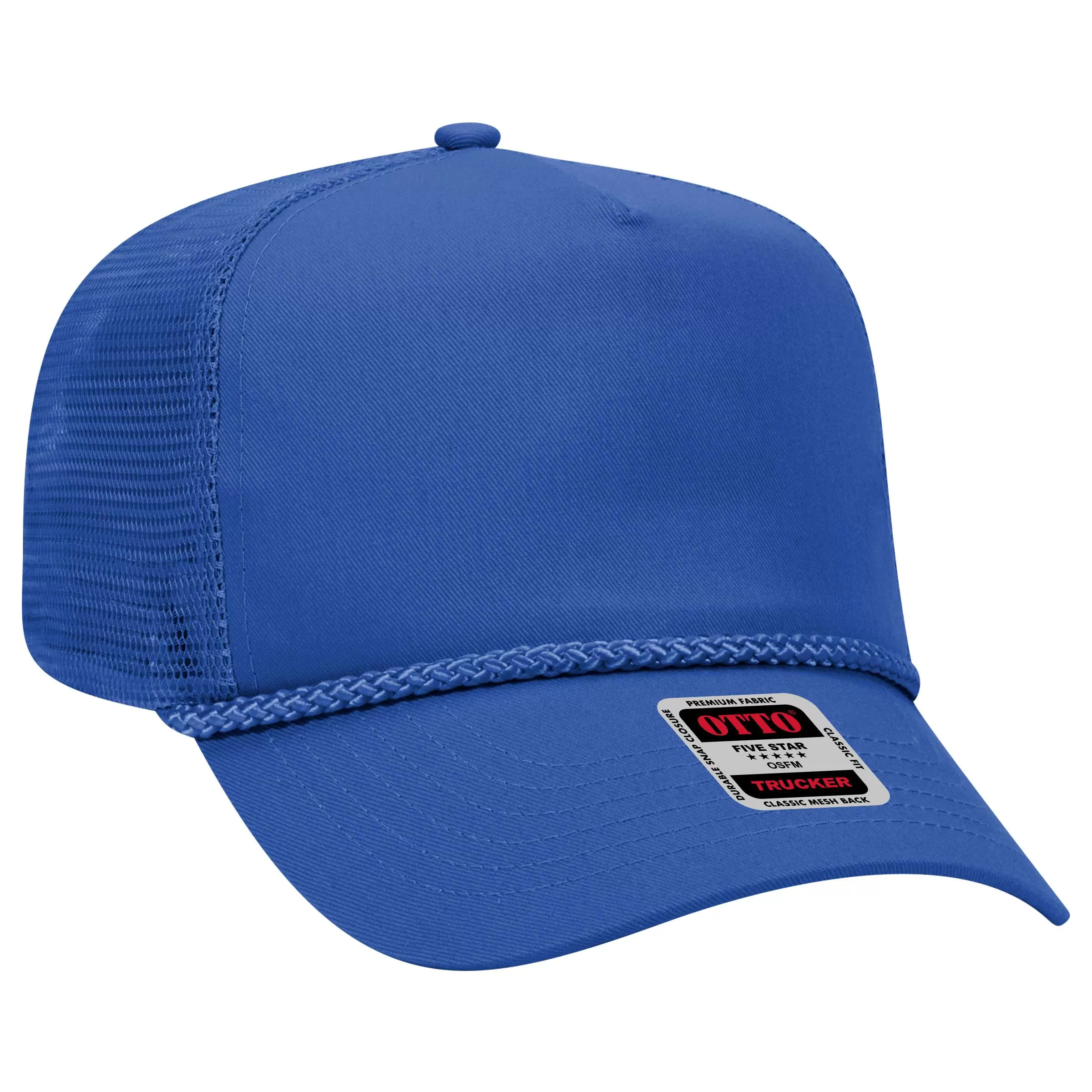 OTTO CAP 39-071 5 Panel Mid Profile Mesh Back Trucker Hat for Adult