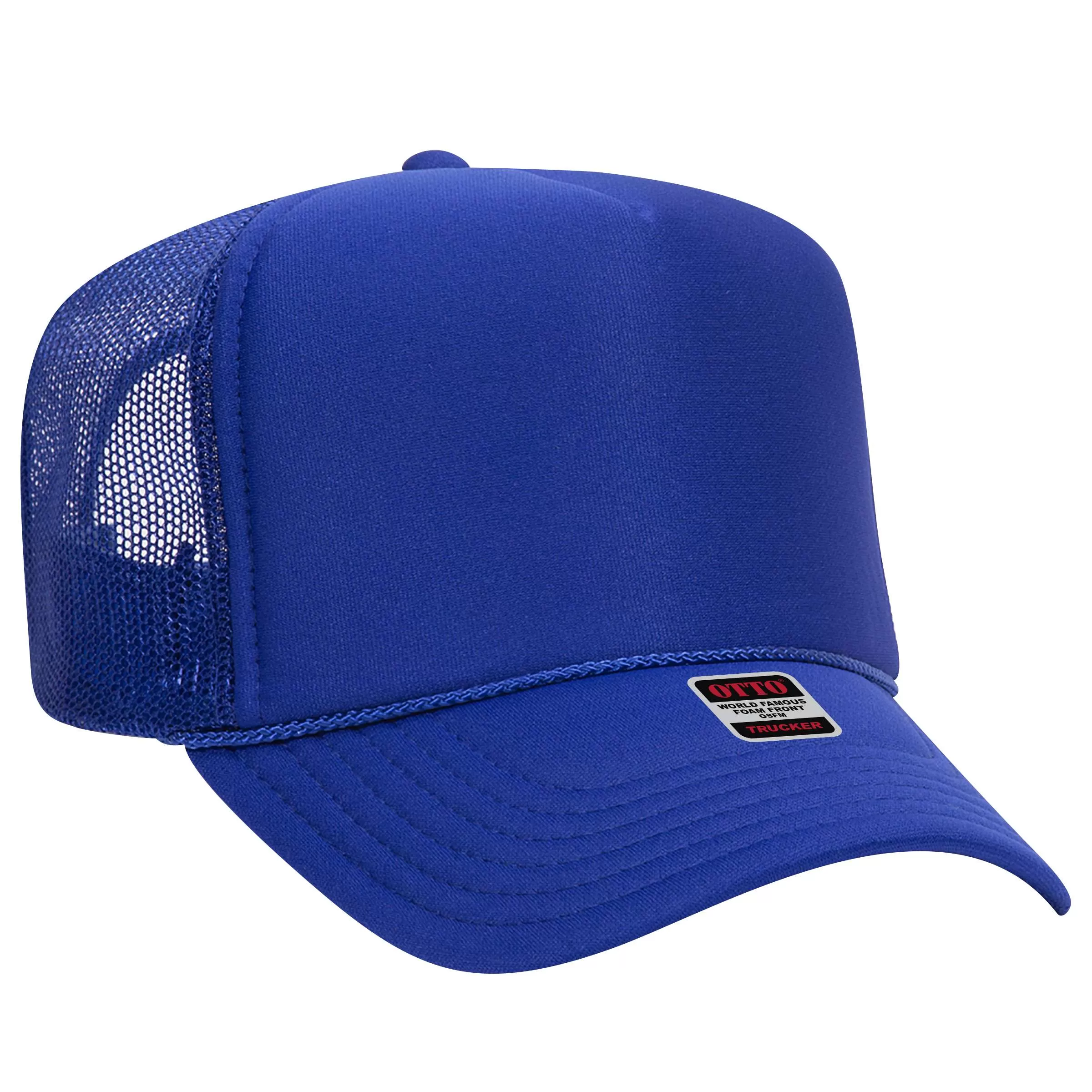 OTTO CAP 39-165 5 Panel High Crown Mesh Back Trucker Hat for Adult