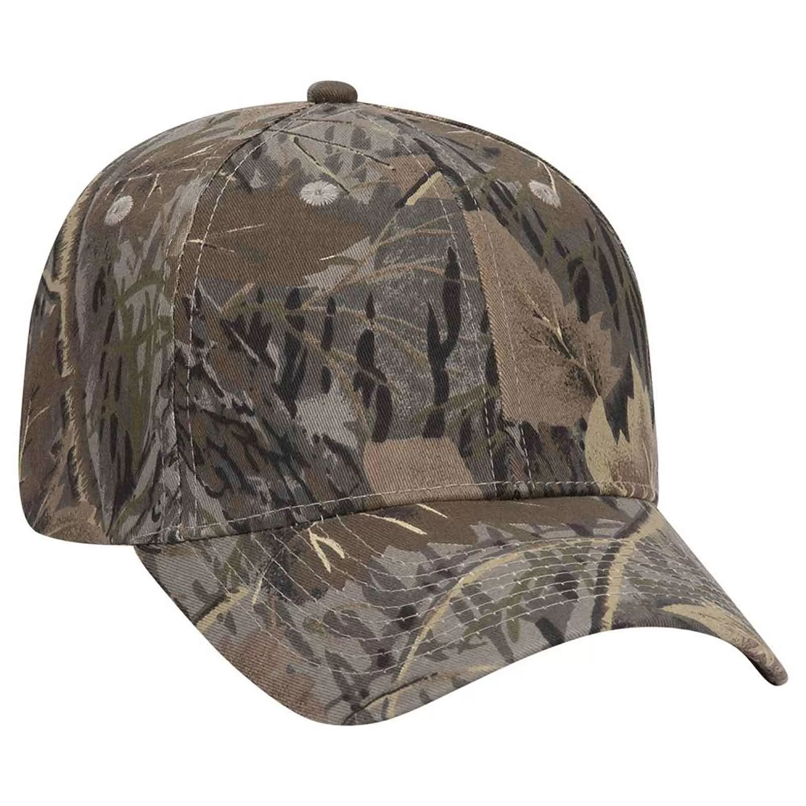 OTTO CAP 77-379 "OTTO FLEX" Camouflage 6 Panel Low Profile Baseball Cap
