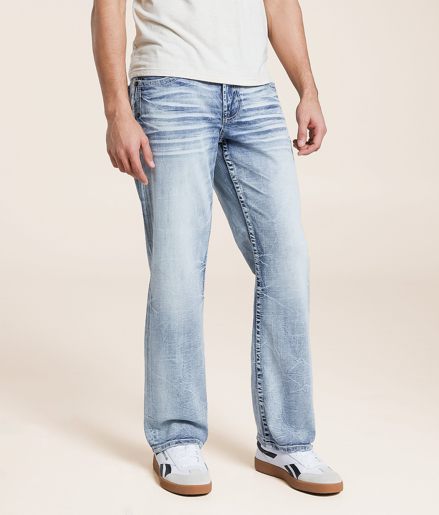 Salvage Anarchy Straight Stretch Jean - Men's Jeans in Omega Sand Tiger