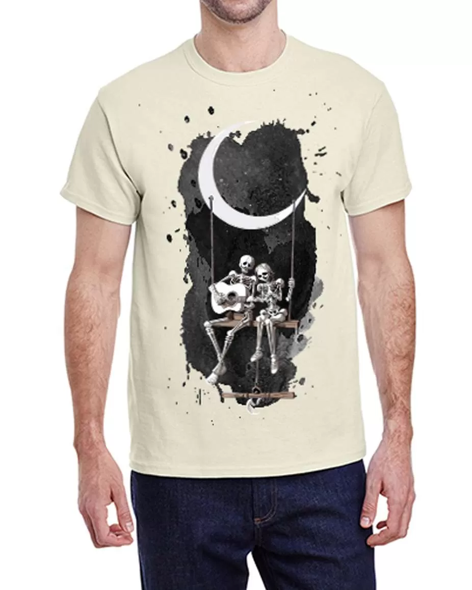 USTRADEENT Men's Halloween 100% Cotton Short Sleeve Scary Graphic T-Shirt UG200HLOW1