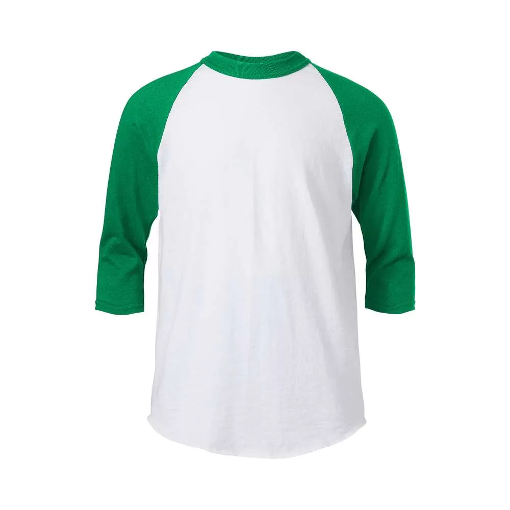 Soffe B209 Youth 3/4 Sleeve Midweight Classic Baseball Crew Neck Stylish Jersey