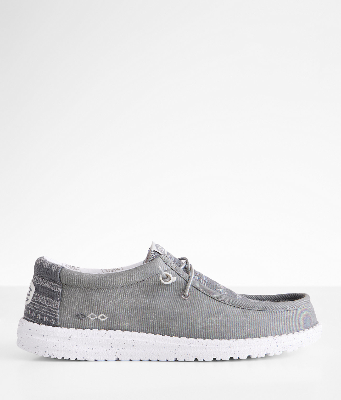 HEYDUDE™ Wally Walls Titanium Shoe - Men's Shoes in Grey White