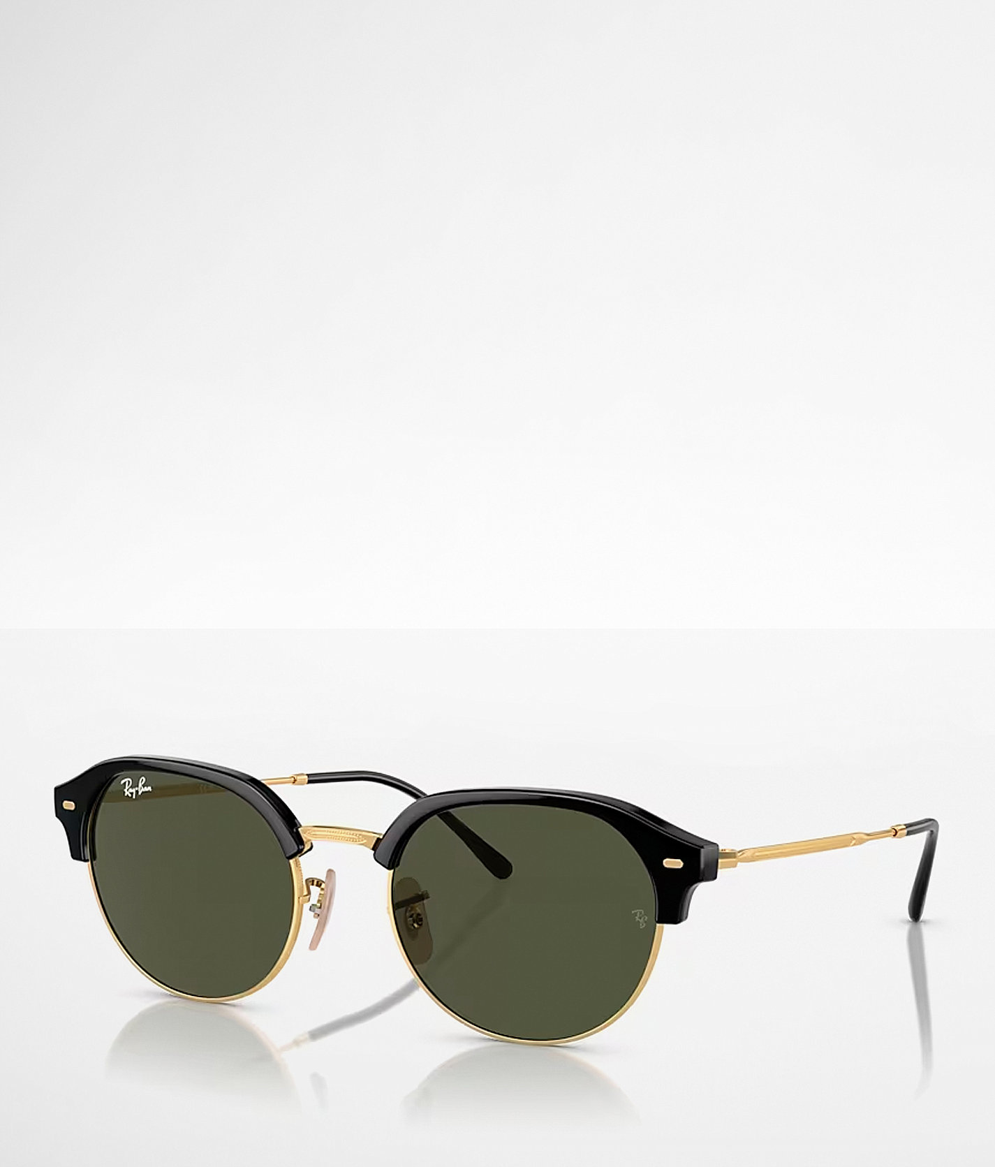 Ray-Ban® Clubmaster Sunglasses - Women's Sunglasses & Glasses in Black On Arista Green