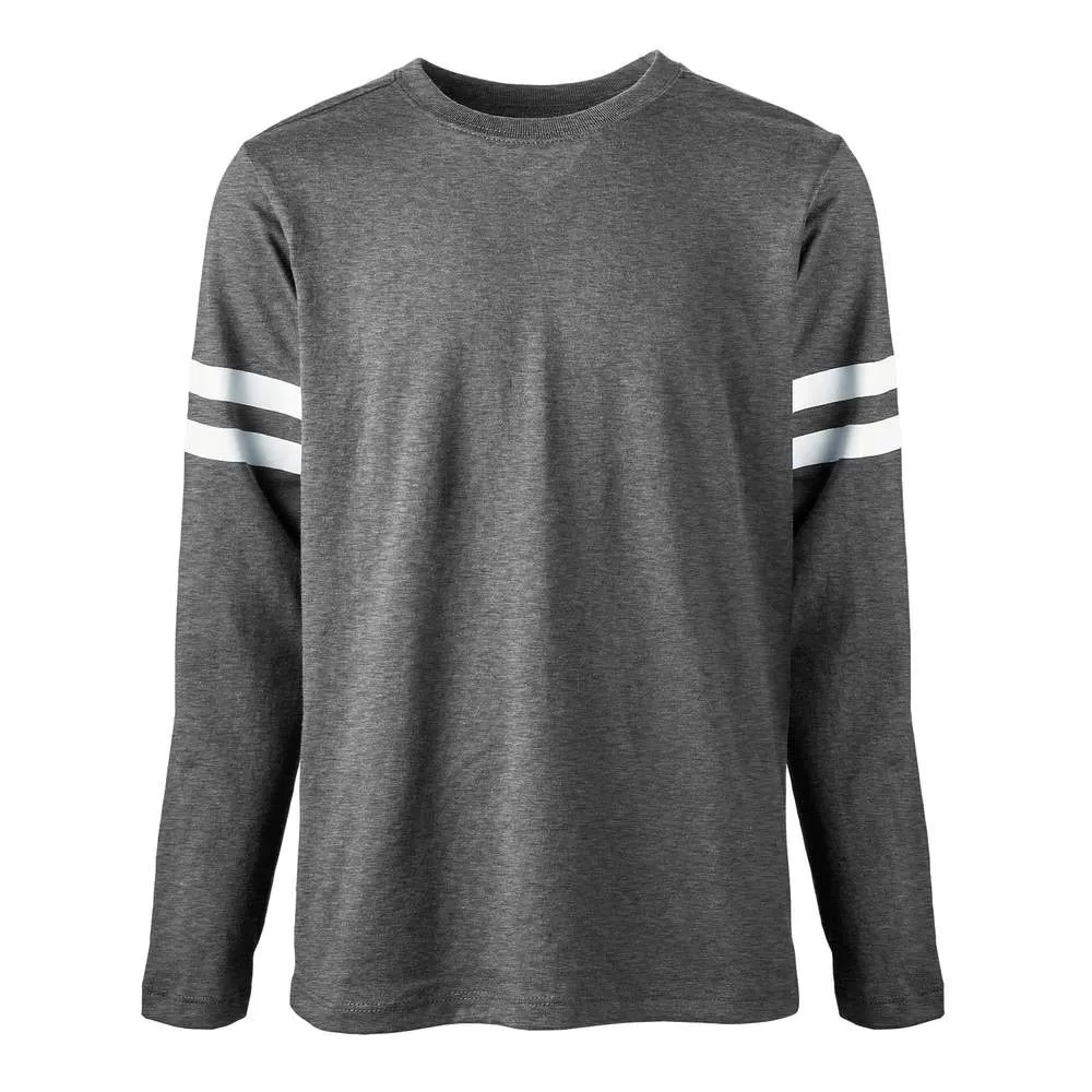 Soffe Youth Striped Sleeve Tee