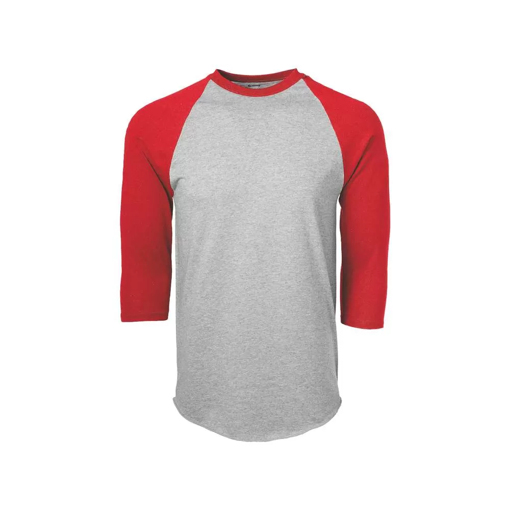 Soffe Adult Classic Heathered Baseball Jersey