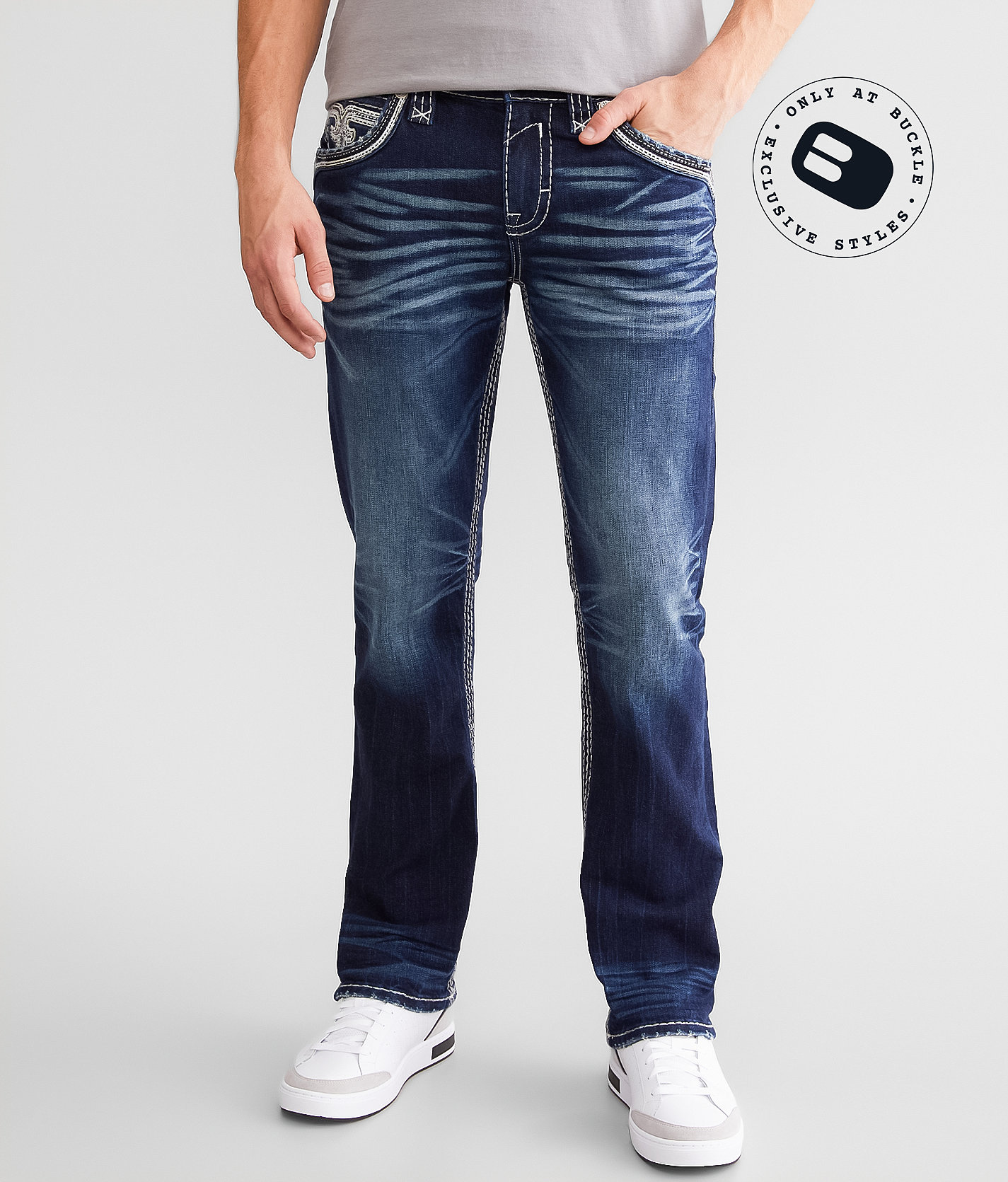 Rock Revival Kayden Straight Stretch Jean - Men's Jeans in Kayden J207