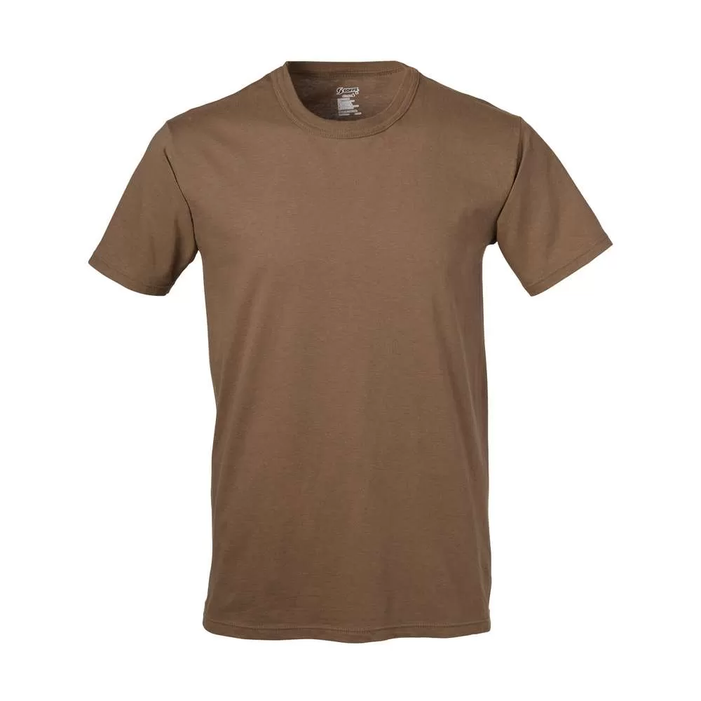 Soffe Adult Ringspun Cotton Military Tee - Made in the USA