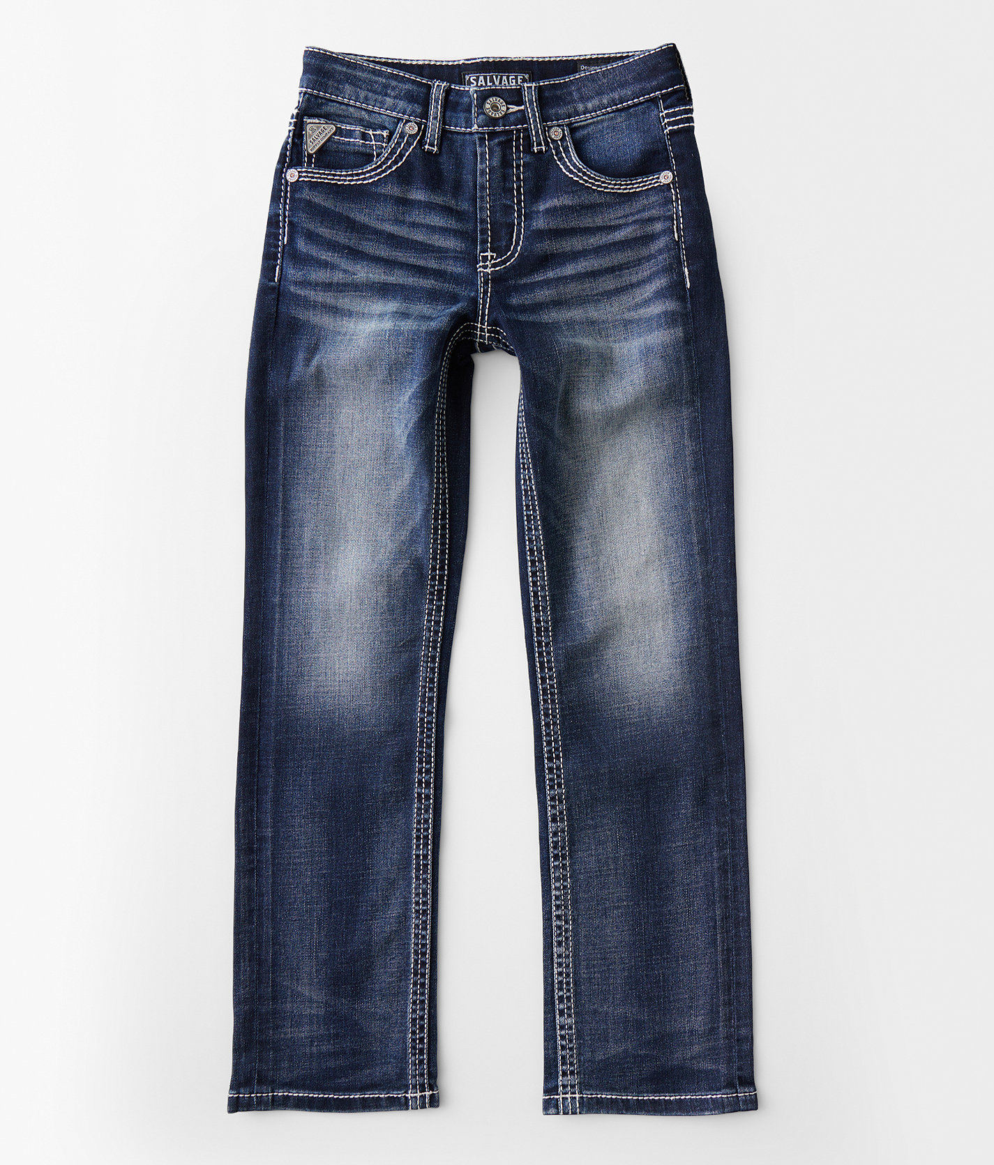 Boys - Salvage Reckless Straight Stretch Jean - Boy's Jeans in Hadrosaurus