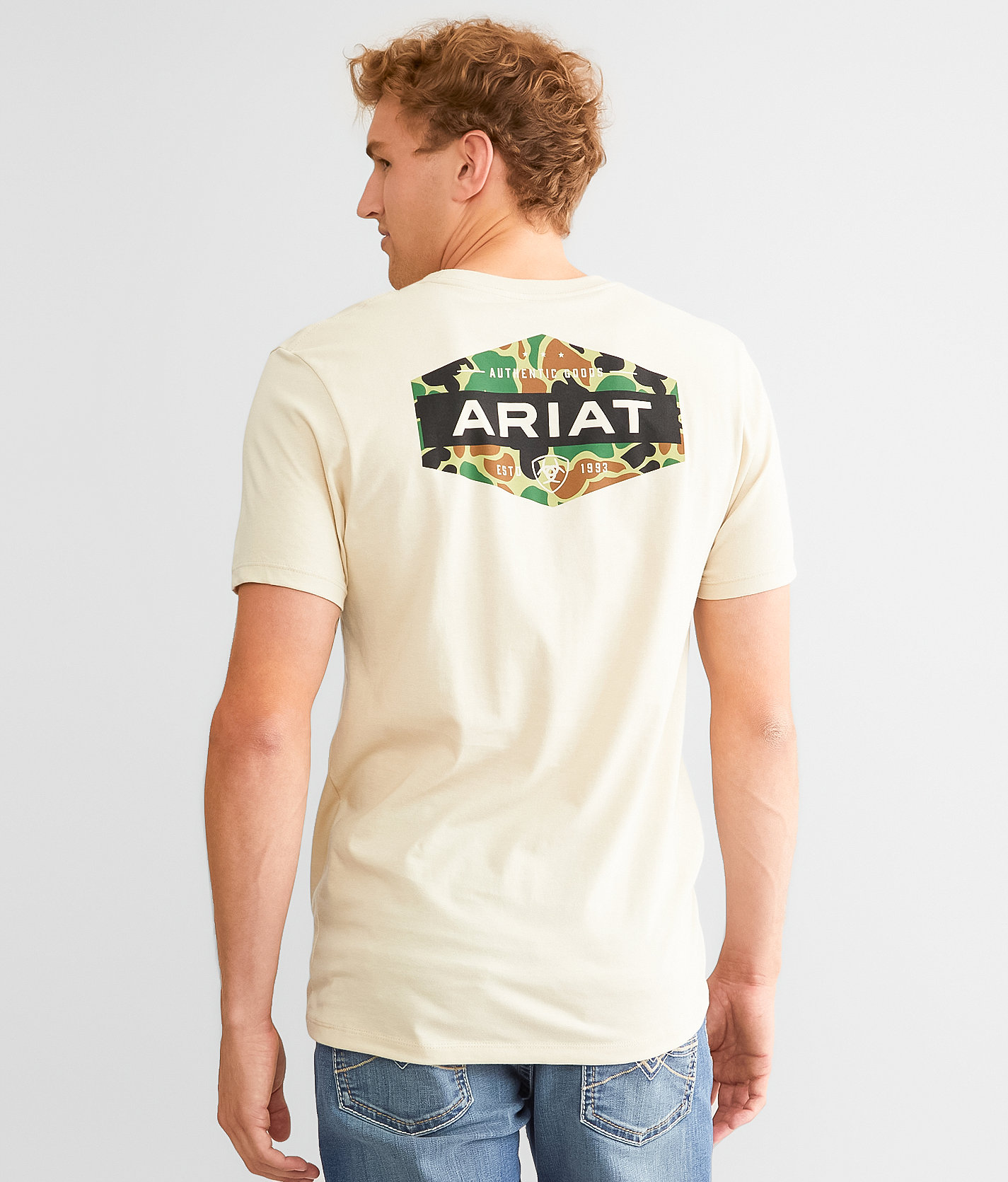 Ariat Gray Duck T-Shirt - Men's T-Shirts in Natural