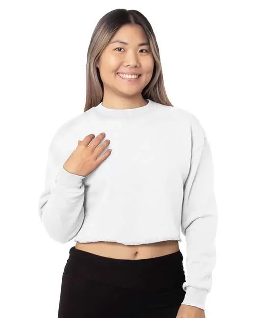 Bayside 7725 Ladies' Crop Crewneck