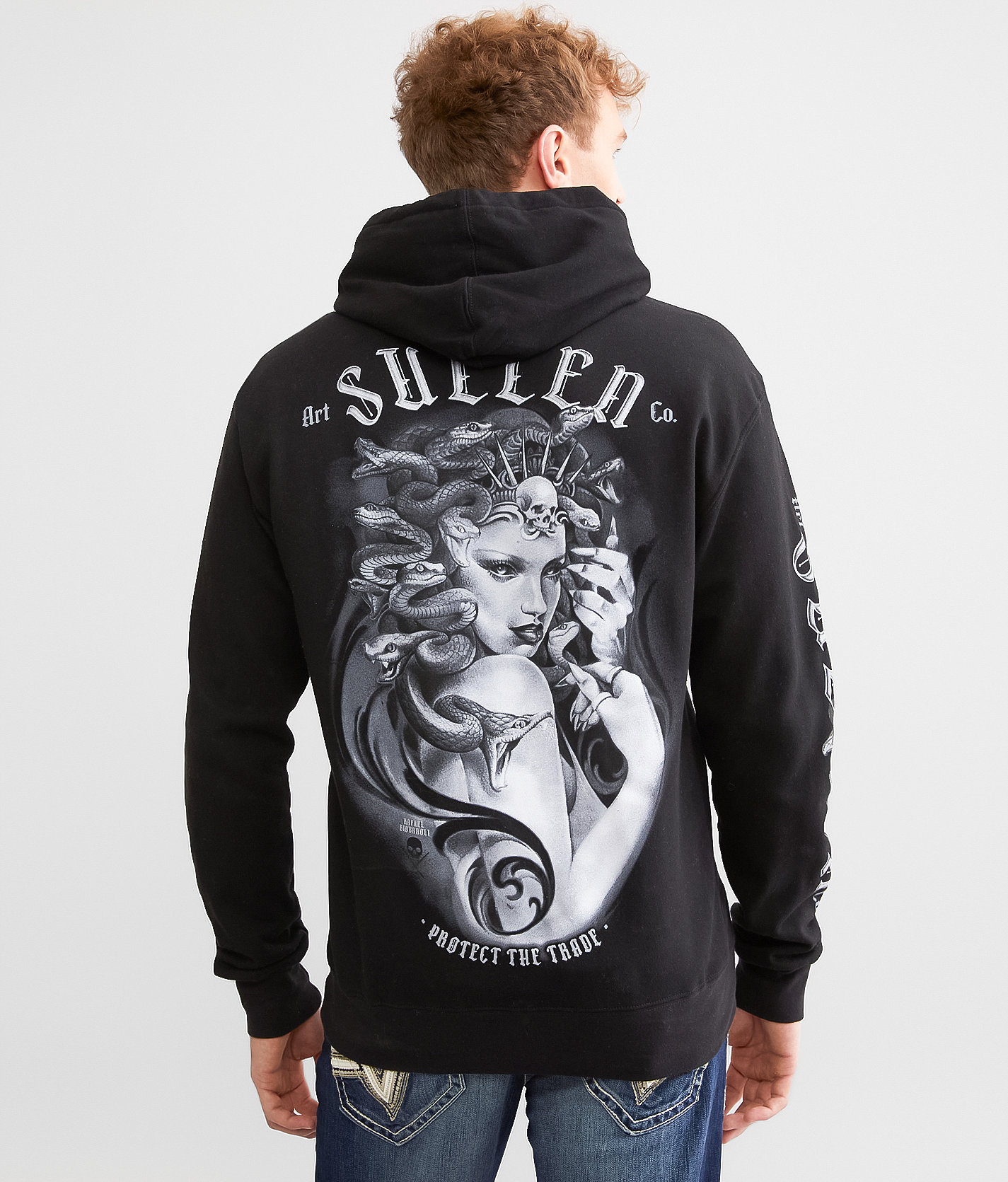 Sullen Medusa Hooded Sweatshirt - Men's Sweatshirts in Black