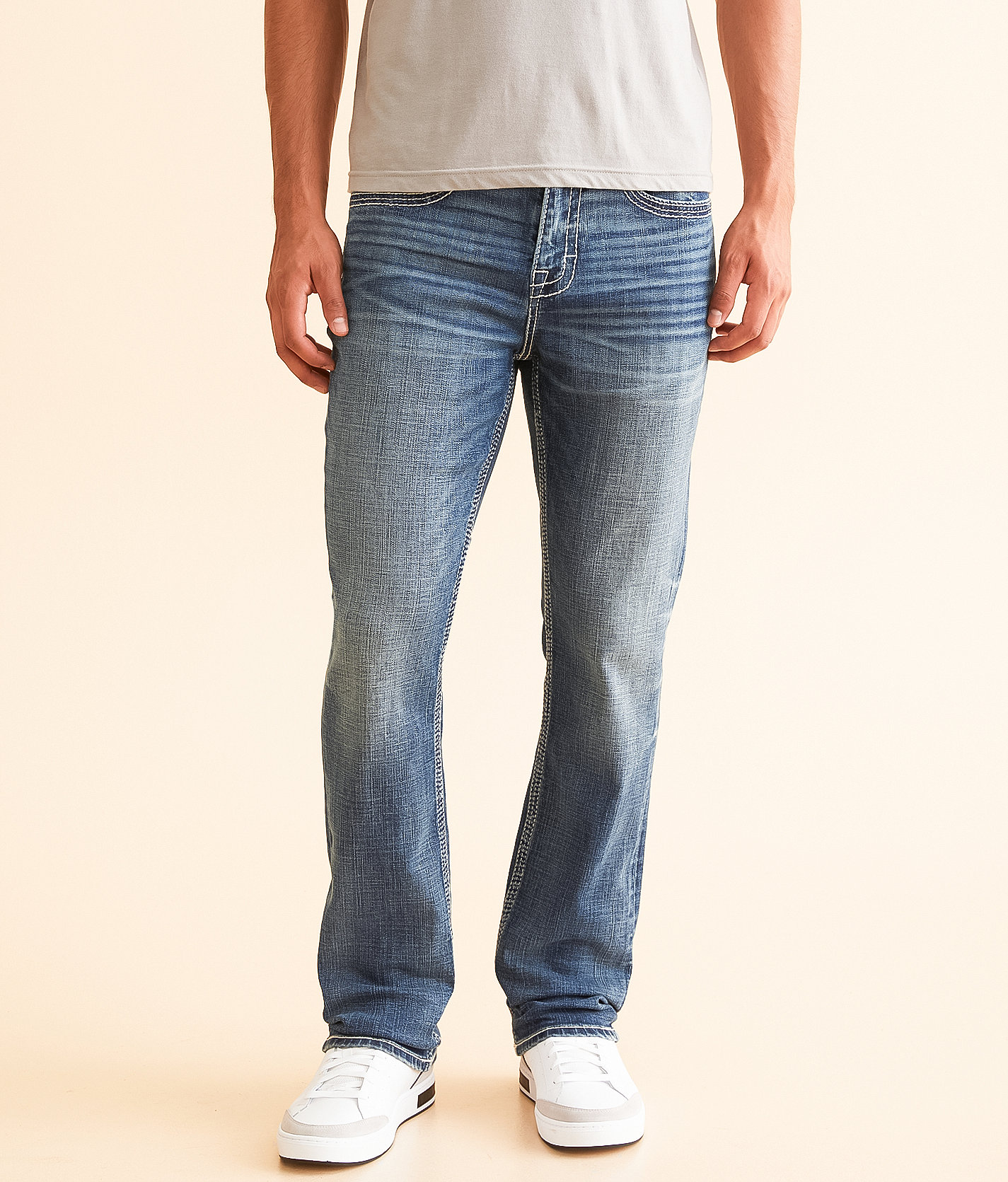 BKE Alec Straight Stretch Jean - Men's Jeans in Feeney