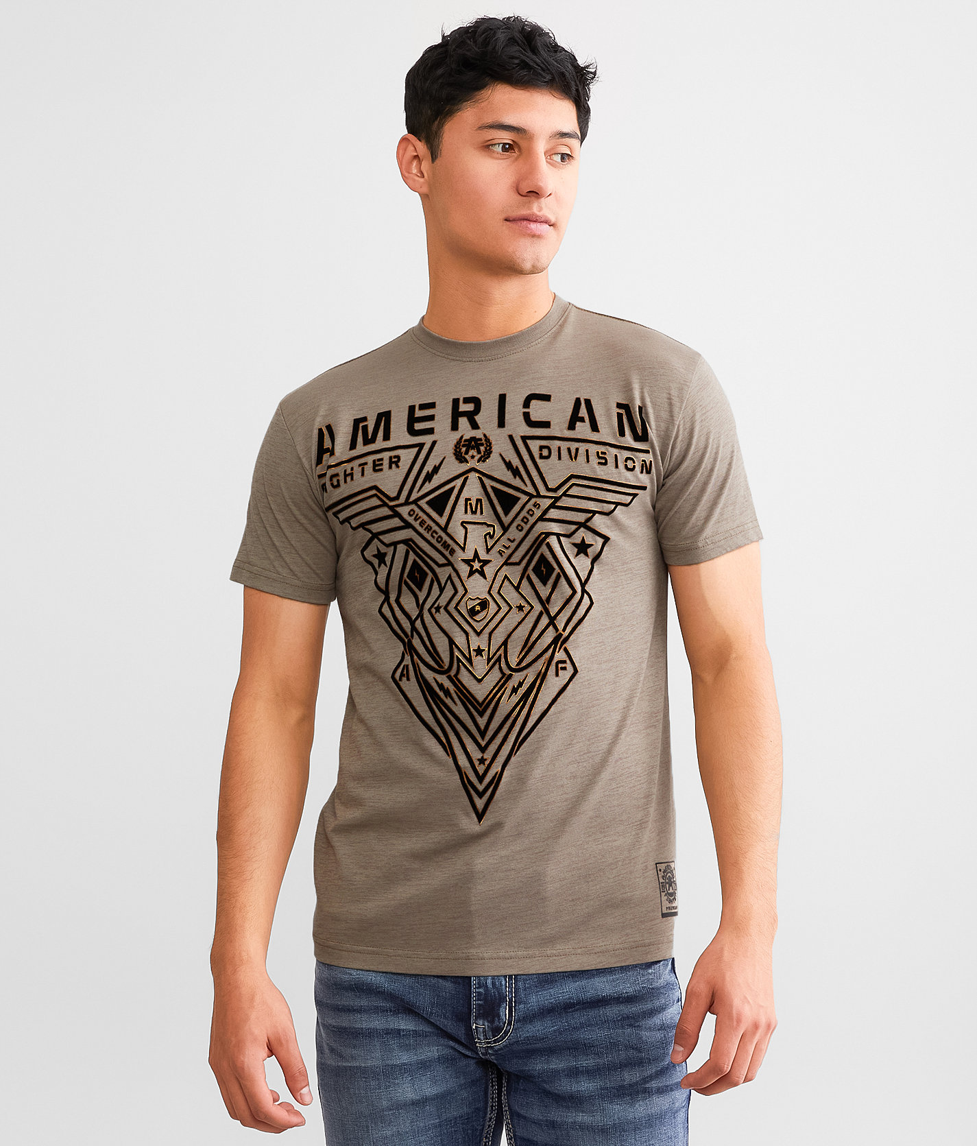 American Fighter Cranston T-Shirt - Men's T-Shirts in Taupe Lt Grey