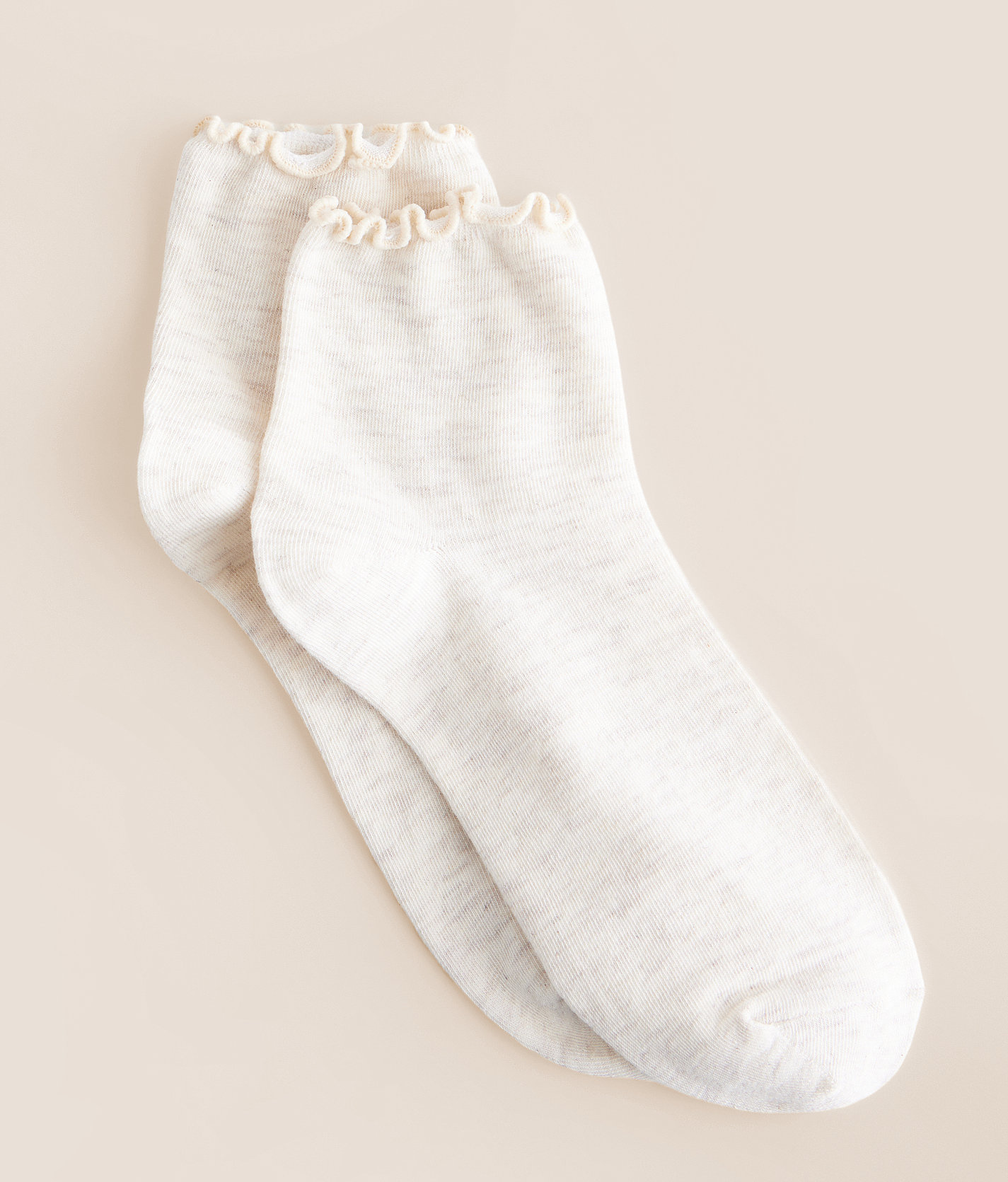 BKE Lettuce Trim Socks - Women's Socks in Heathered Oatmeal
