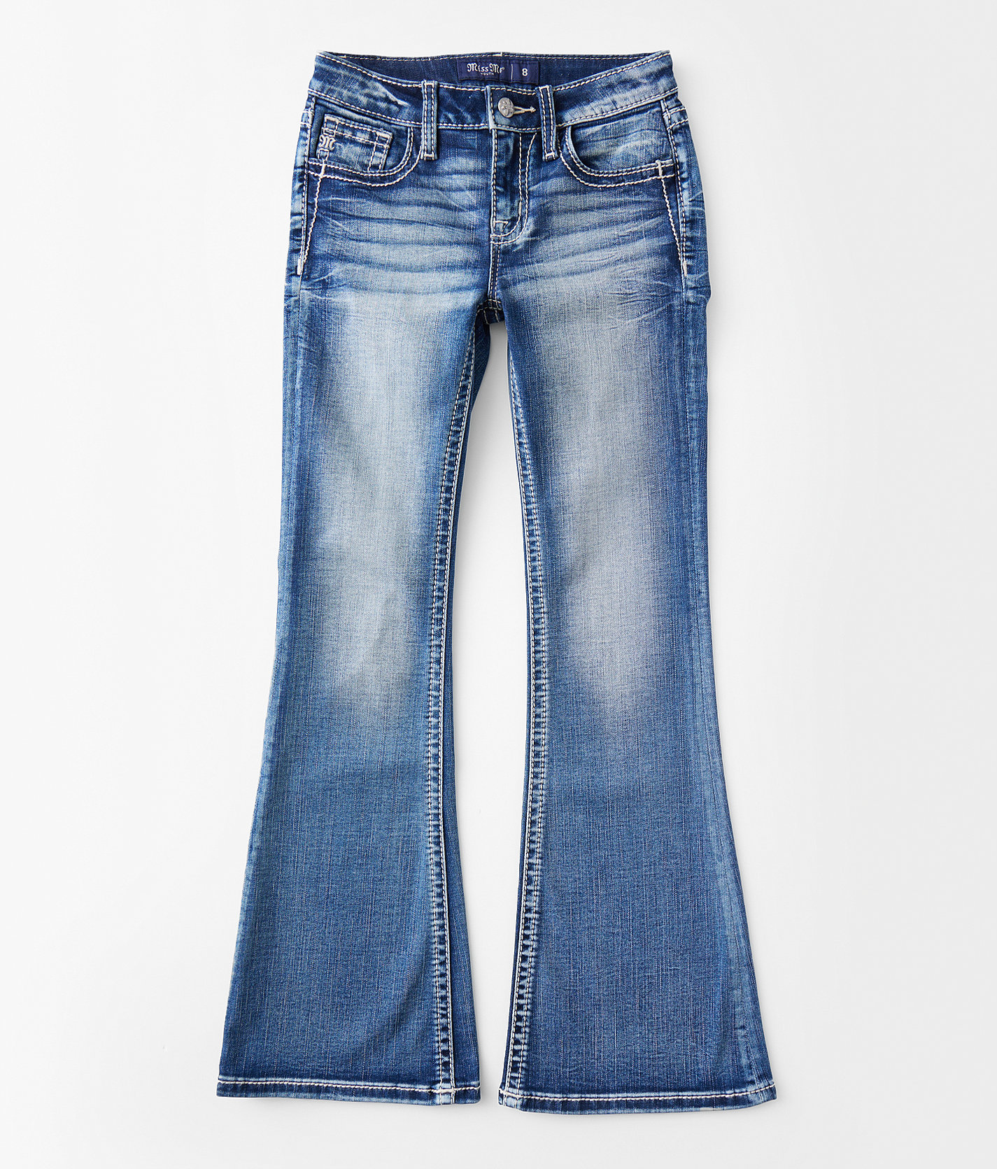 Girls - Miss Me Mid-Rise Flare Stretch Jean - Girl's Jeans in M759