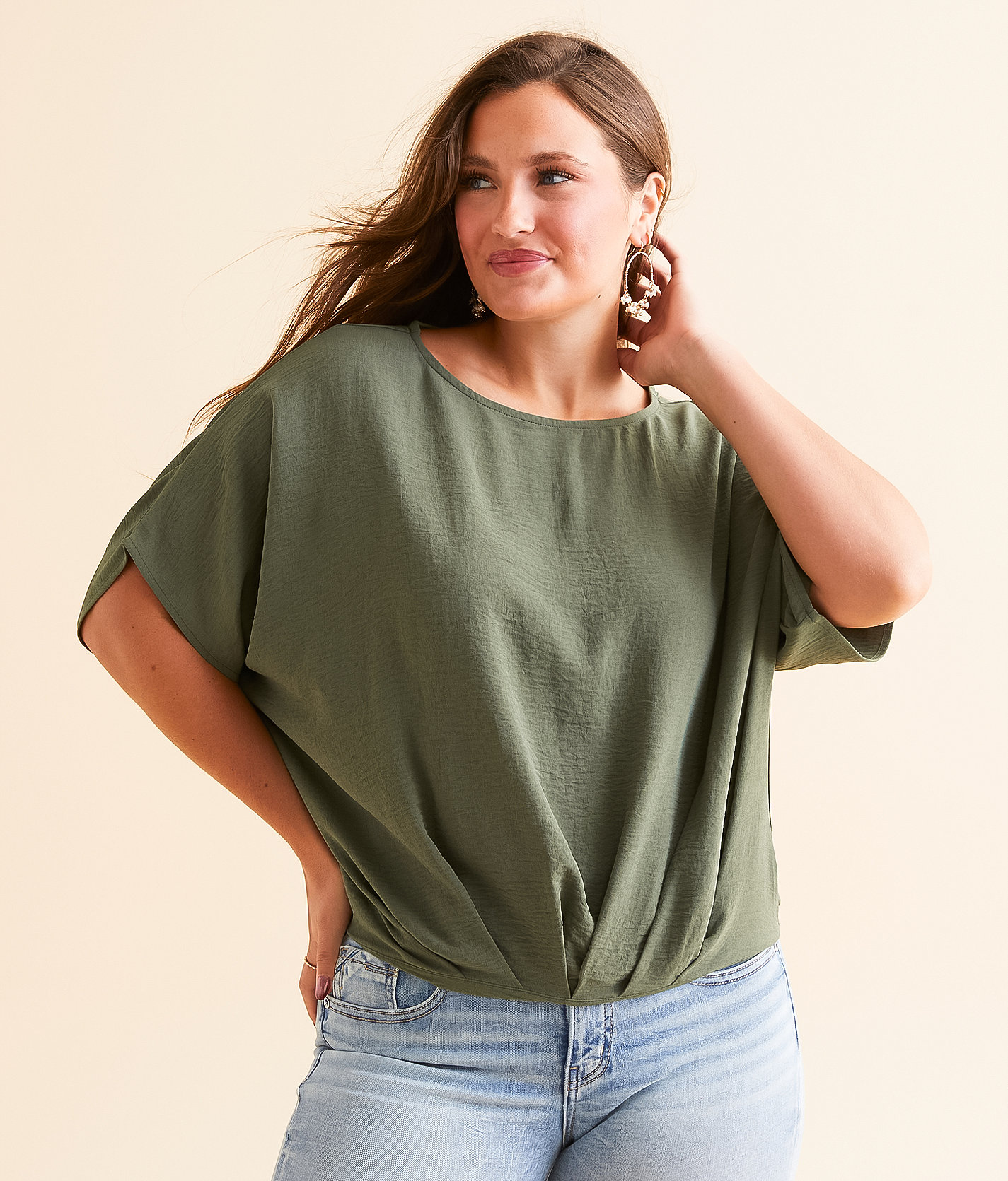 Daytrip Dolman Top - Women's Shirts & Blouses in Thyme