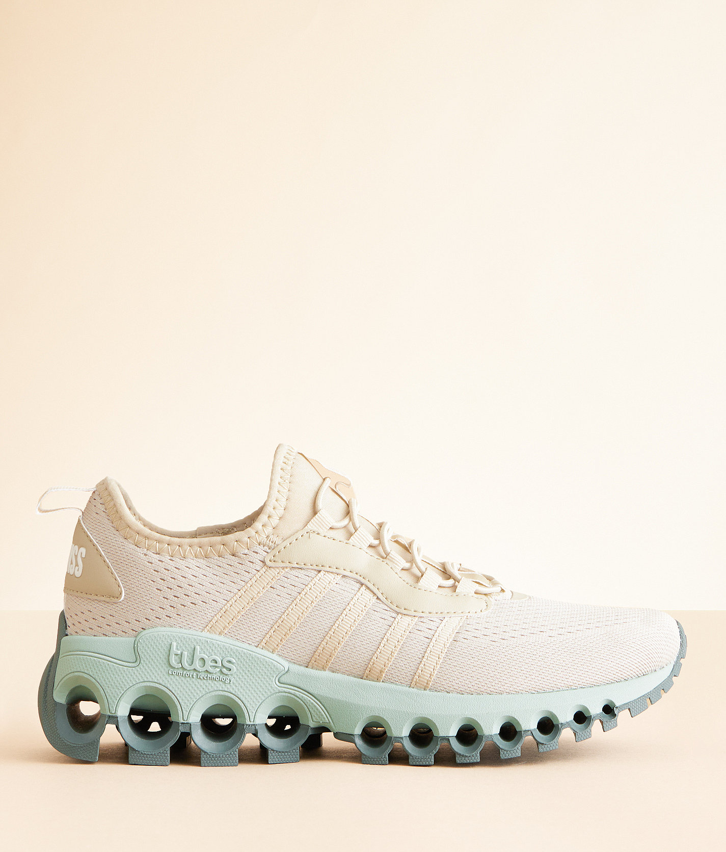 K-Swiss Tubes Slip-On Sneaker - Women's Shoes in Oatmeal Frosty Green DG