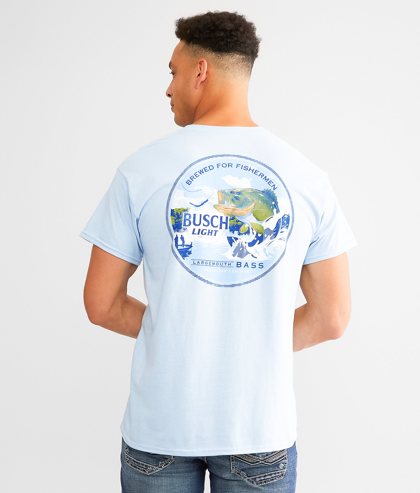 Brew City Busch Light® Bass T-Shirt - Men's T-Shirts in Light Blue
